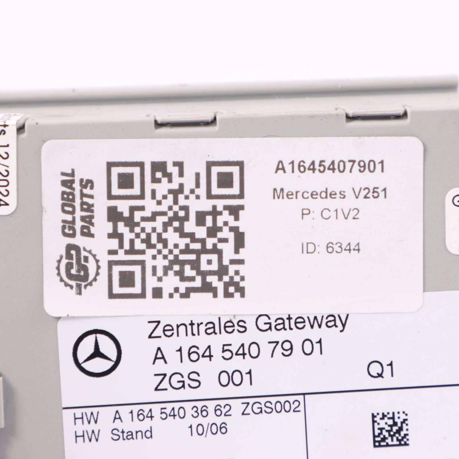 Mercedes V251 Gateway Modul Steuergerät ECU A1645407901