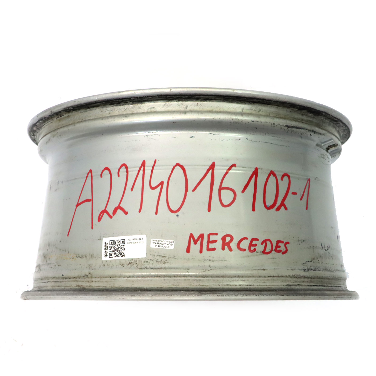 Mercedes W221 AMG Felge Hinten Silber 19" 9.5J ET:43 5-Speichen A2214016102