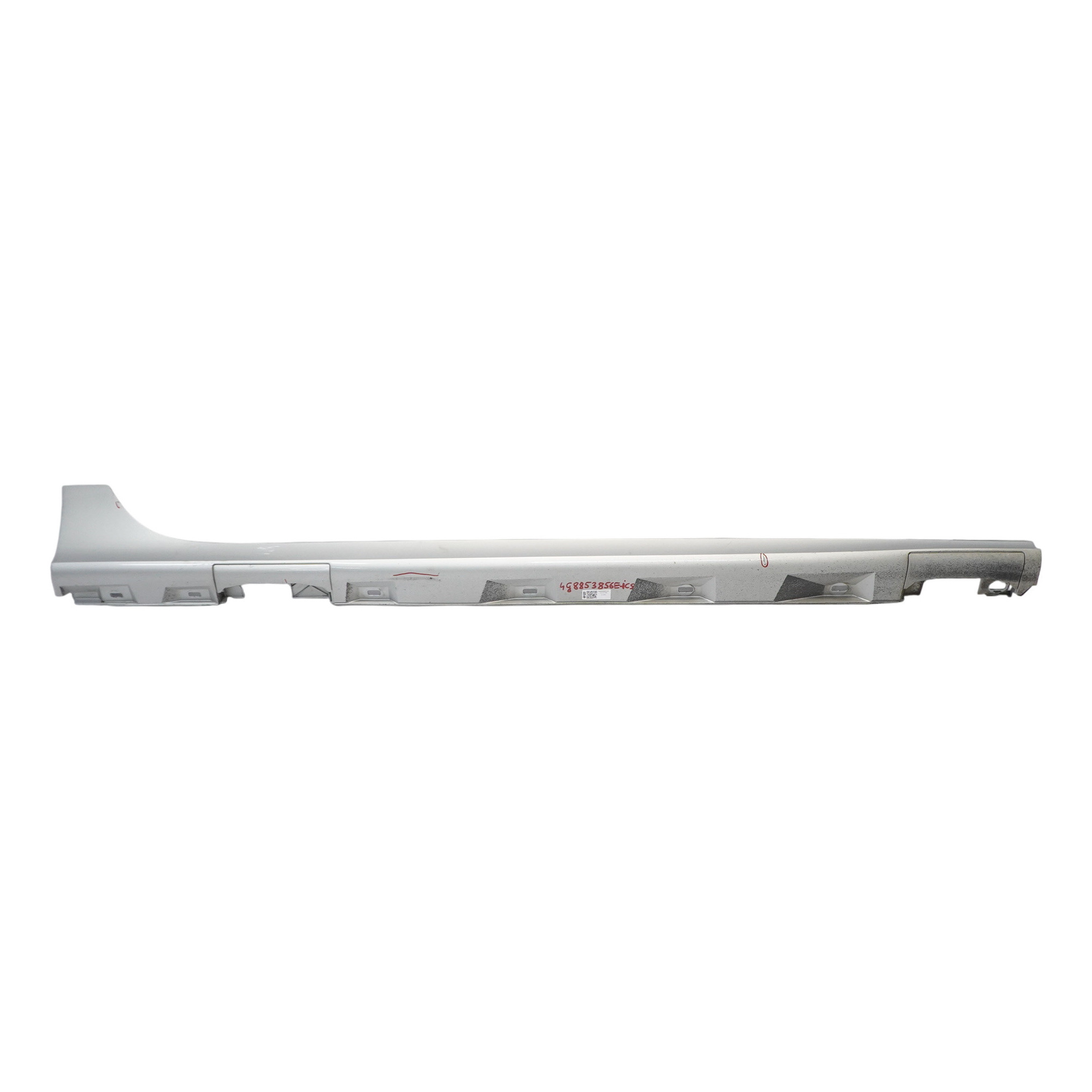 Audi A7 4G8 Side Skirt Door Sill Cover Right O/S Panel Ice Silver Metallic - X7W