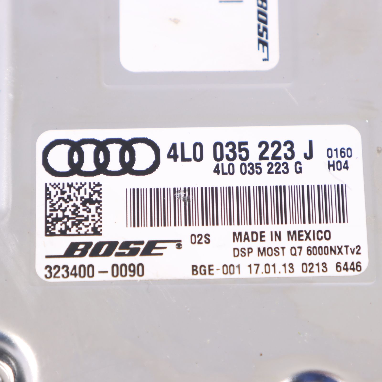 Audi Q7 4L Verstärker BOSE Premium Audio Sound System Modul 4L0035223J