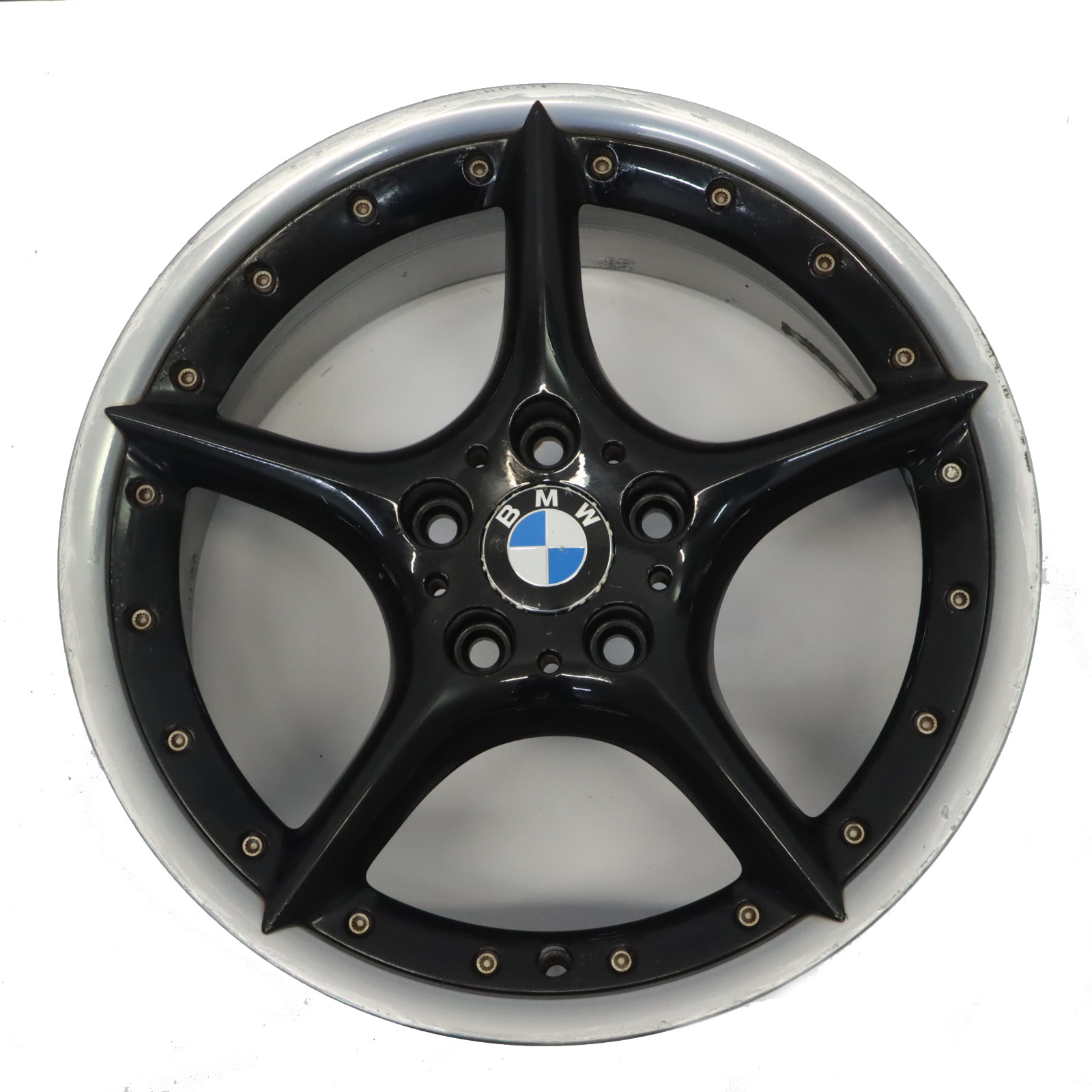 BMW Z4 E85 E86 Schwarzes Vorderrad Alufelge18" ET:47 8J Sternspeiche 108 6758194