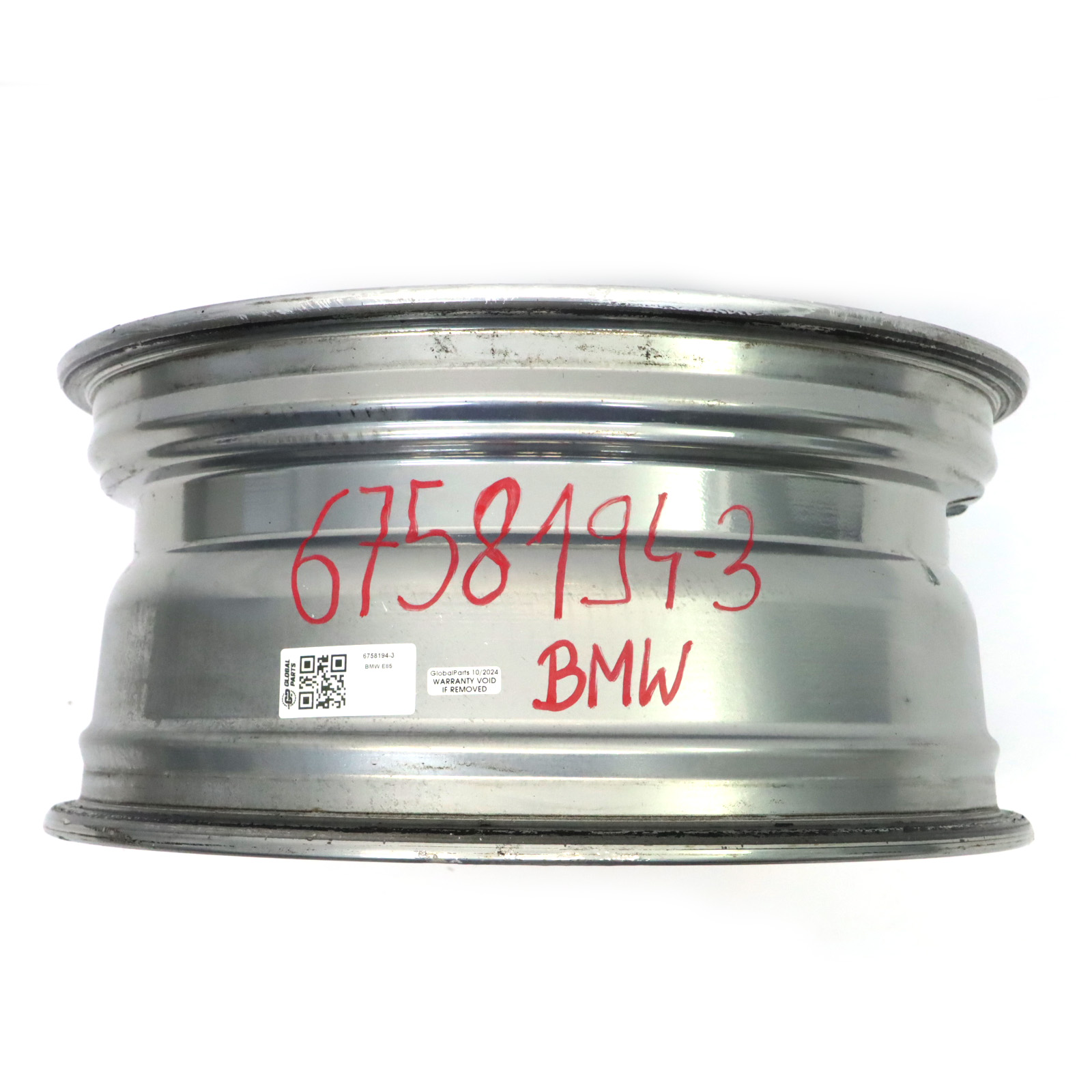 BMW Z4 E85 E86 Schwarzes Vorderrad Alufelge18" ET:47 8J Sternspeiche 108 6758194