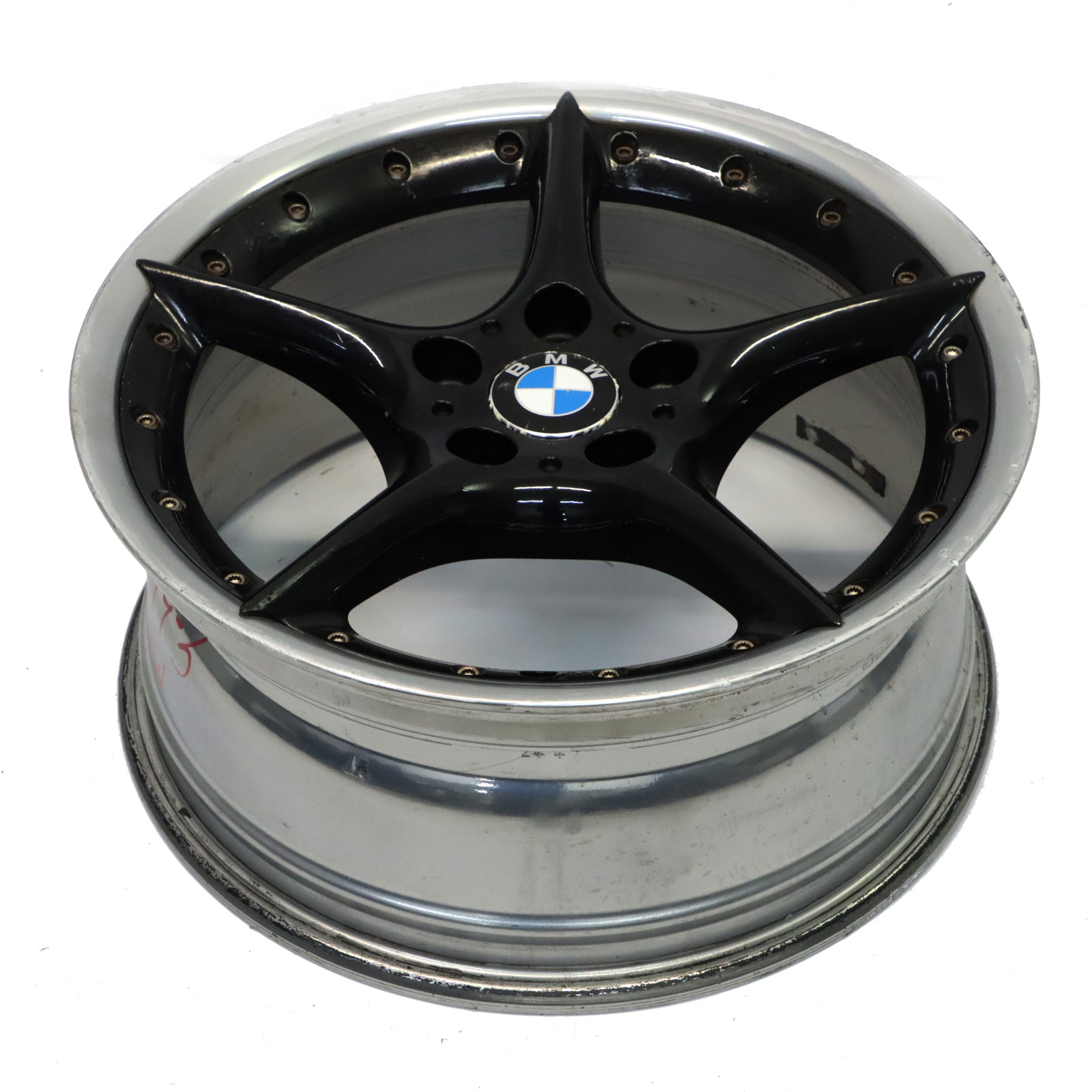 BMW Z4 E85 E86 Schwarzes Vorderrad Alufelge18" ET:47 8J Sternspeiche 108 6758194