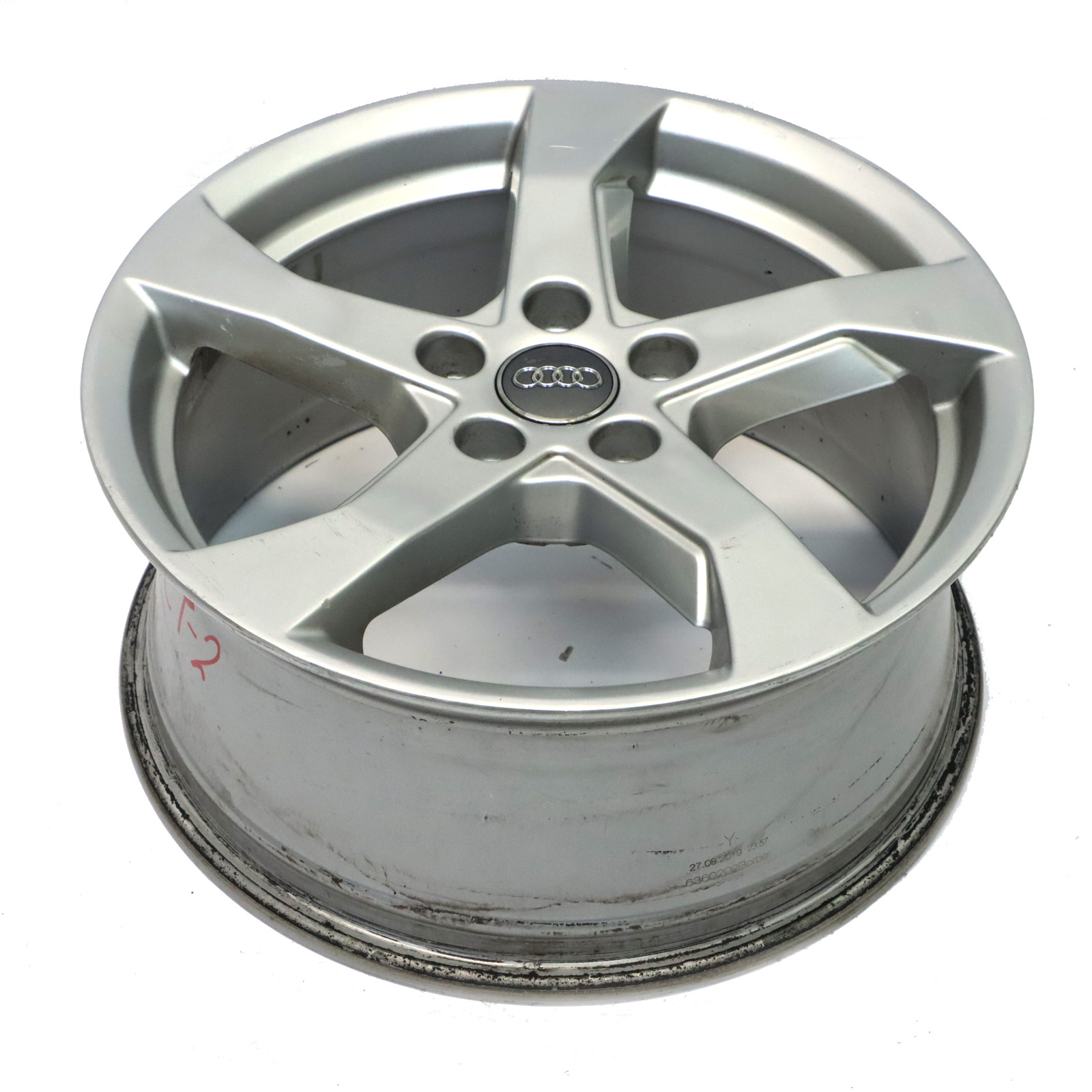 Audi A3 8V Silberne Leichtmetallfelge 17" ET:51 7,5J Sternspeiche 8V0601025CT