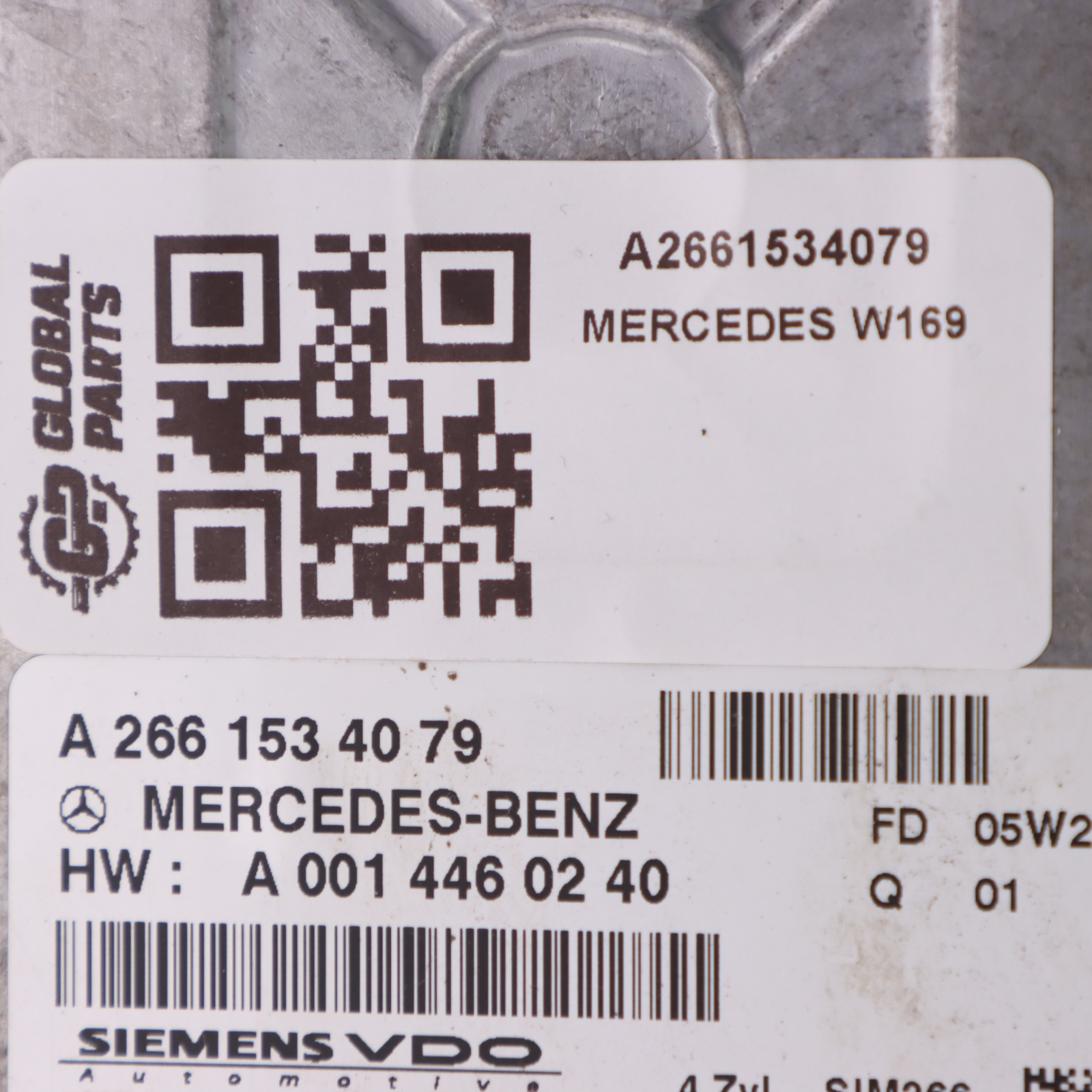 Mercedes W169 A170 266.940 116HP Motorsteuergerät ECU A2661534079 Automatik