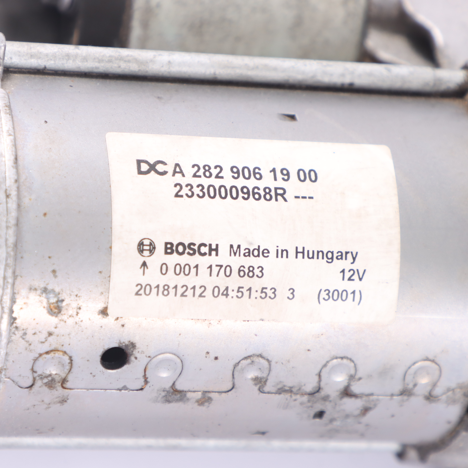 Mercedes W177 M282 Benzin Motor Anlasser A2829061900