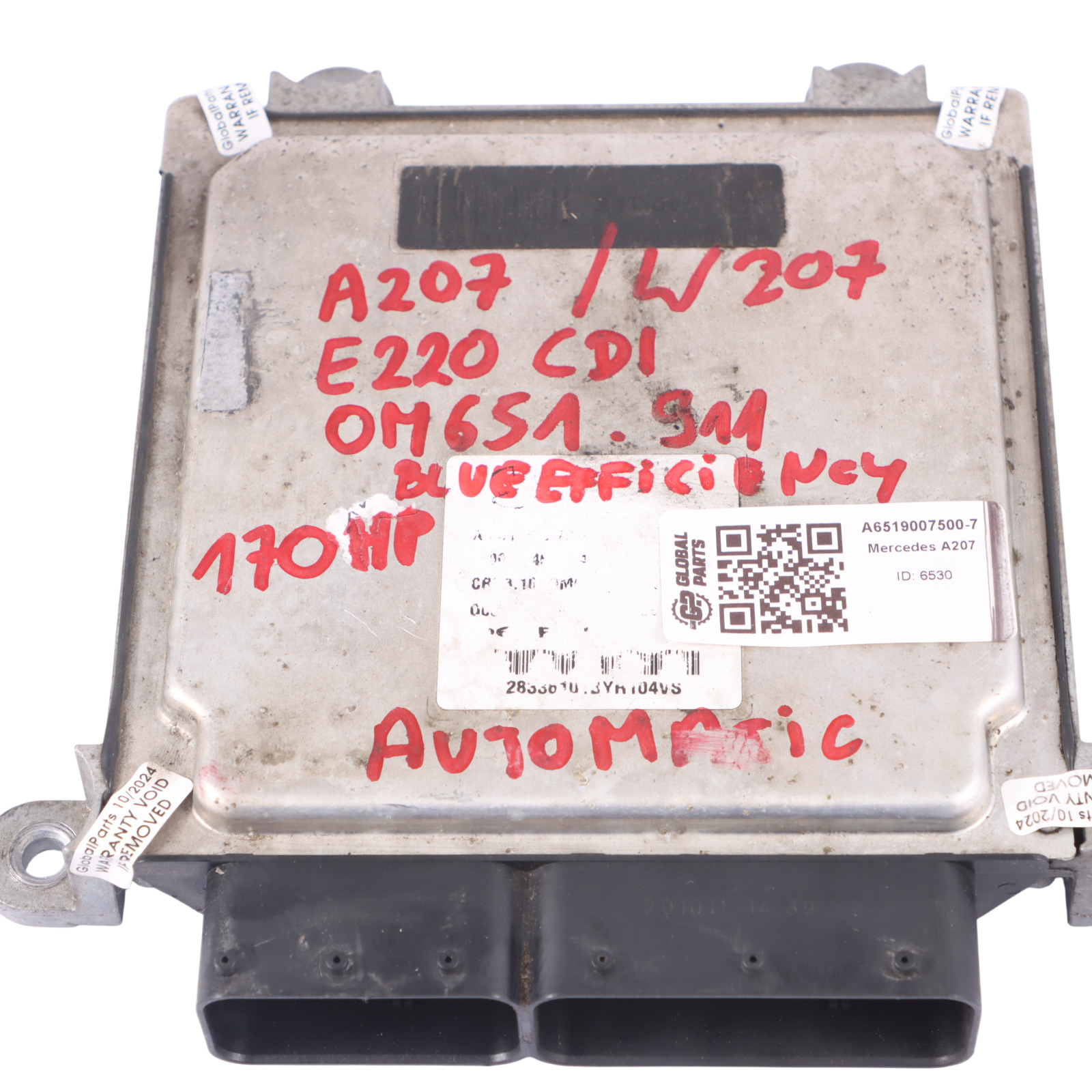 Mercedes A207 C207 E220 CDI 651.911 BE Motor ECU Kit Zündschlüssel A6519007500