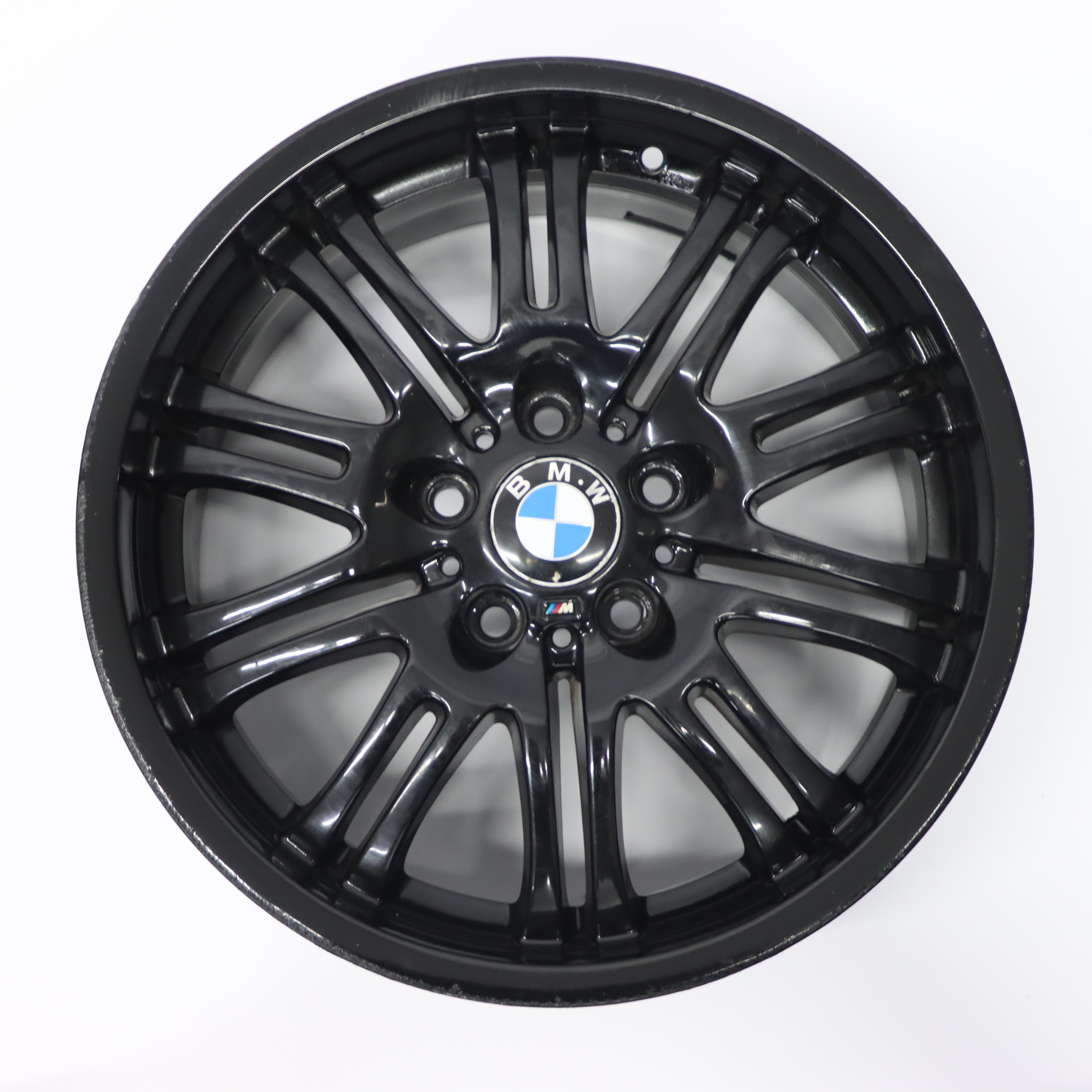 BMW E46 M3 Schwarz Leicht metall rad vorne 18" 8J ET:47 M Doppel speiche 2229950