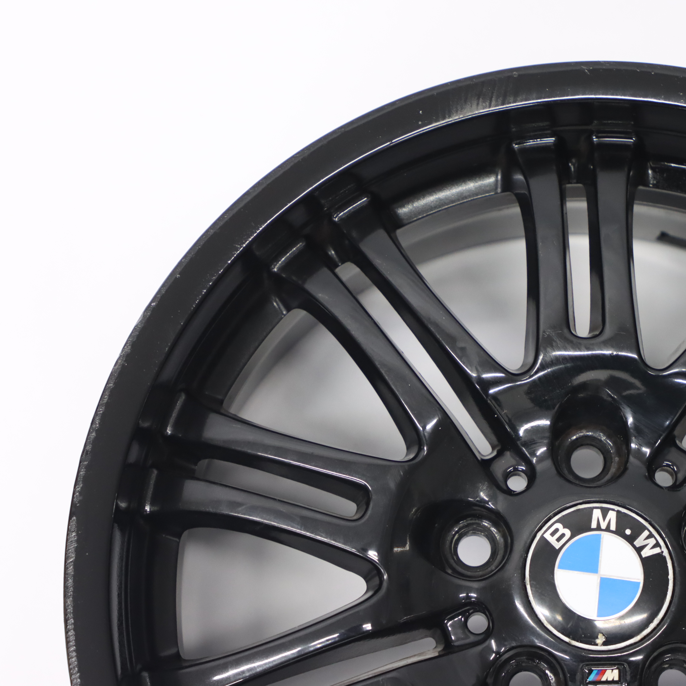 BMW E46 M3 Schwarz Leicht metall rad vorne 18" 8J ET:47 M Doppel speiche 2229950