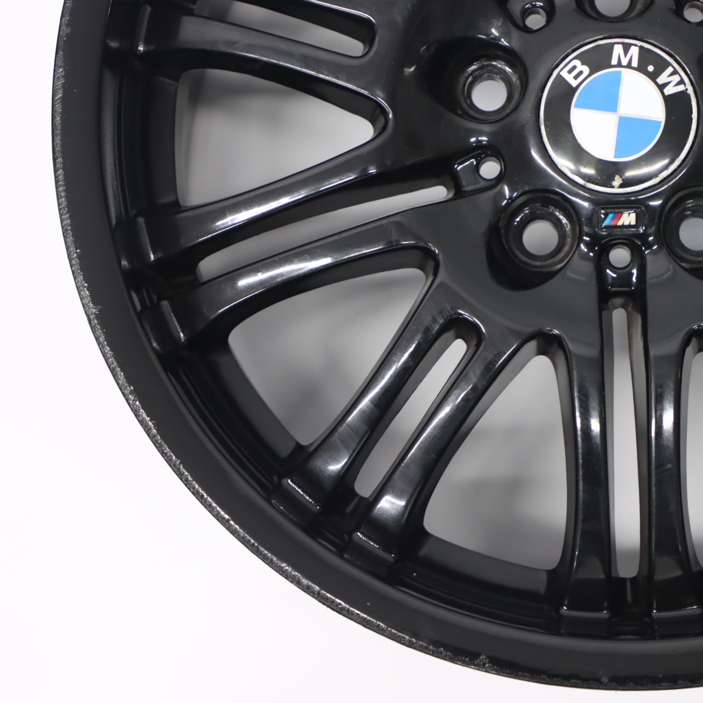 BMW E46 M3 Schwarz Leicht metall rad vorne 18" 8J ET:47 M Doppel speiche 2229950