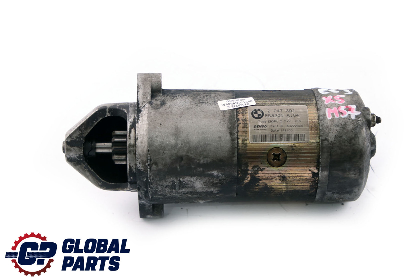 BMW X5 er E53 M57 3.0d Diesel Starter Motor Anlasser 2247391 12412247391