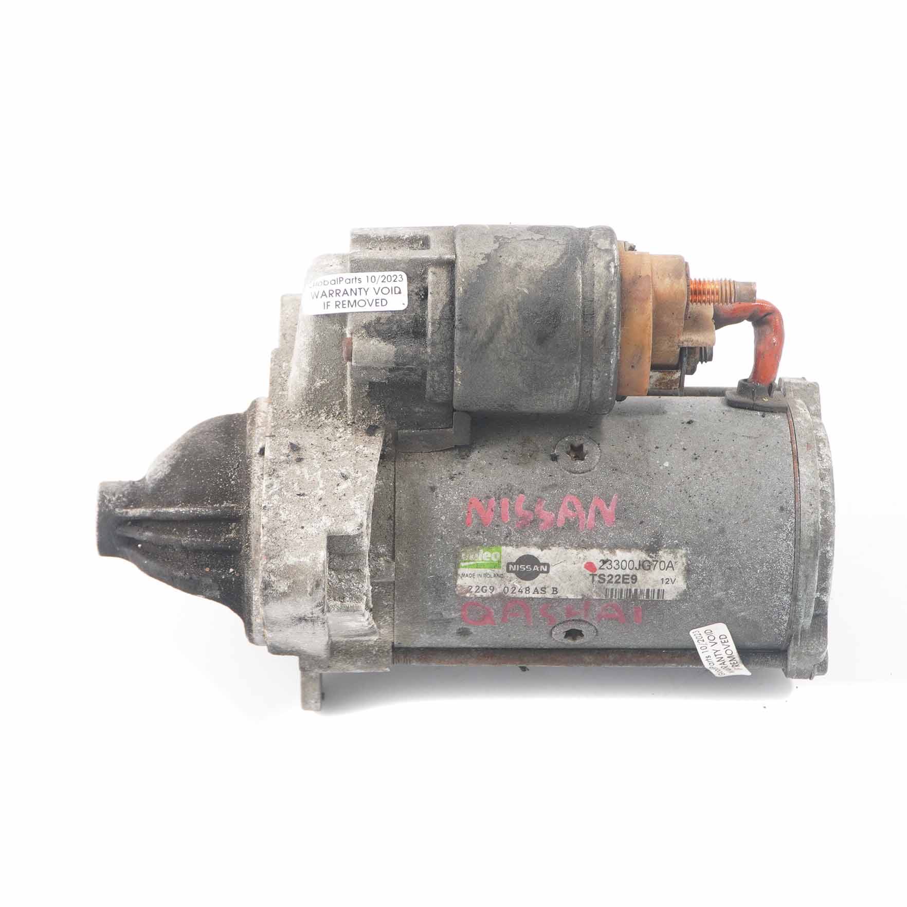 Nissan Qashqai Dieselmotor Anlasser Aktuator Starter 23300JG70A