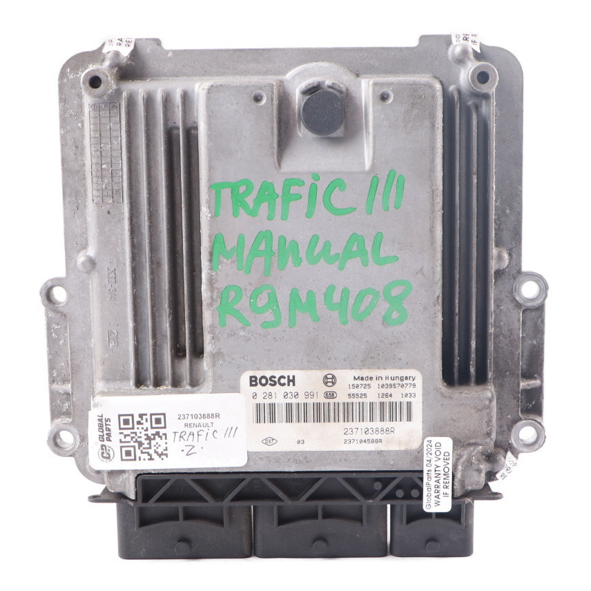 Renault Trafic F83 M9R 2.0 DCI Motor Steuergerät Modul ECU Handbuch 237101754R