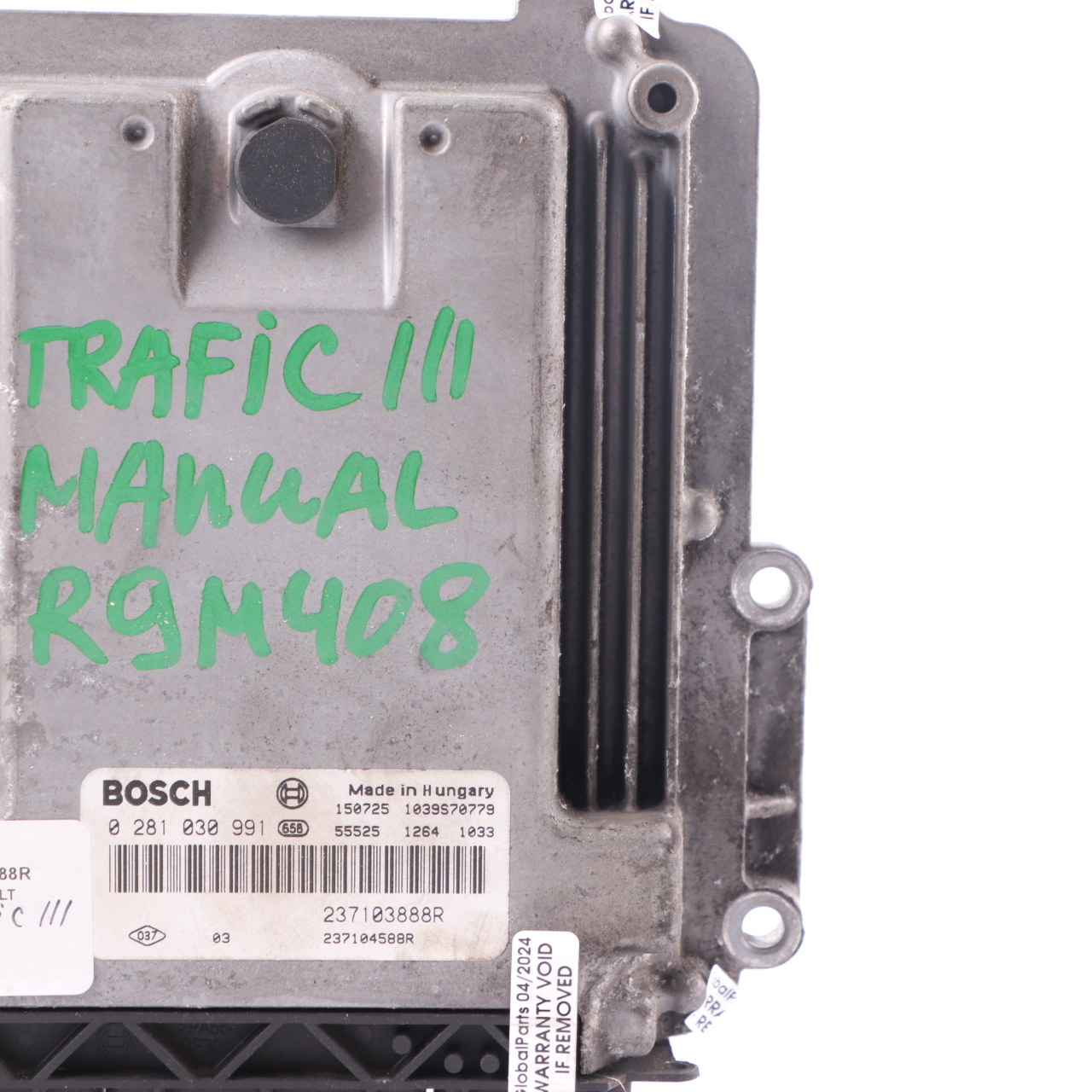 Renault Trafic F83 M9R 2.0 DCI Motor Steuergerät Modul ECU Handbuch 237101754R