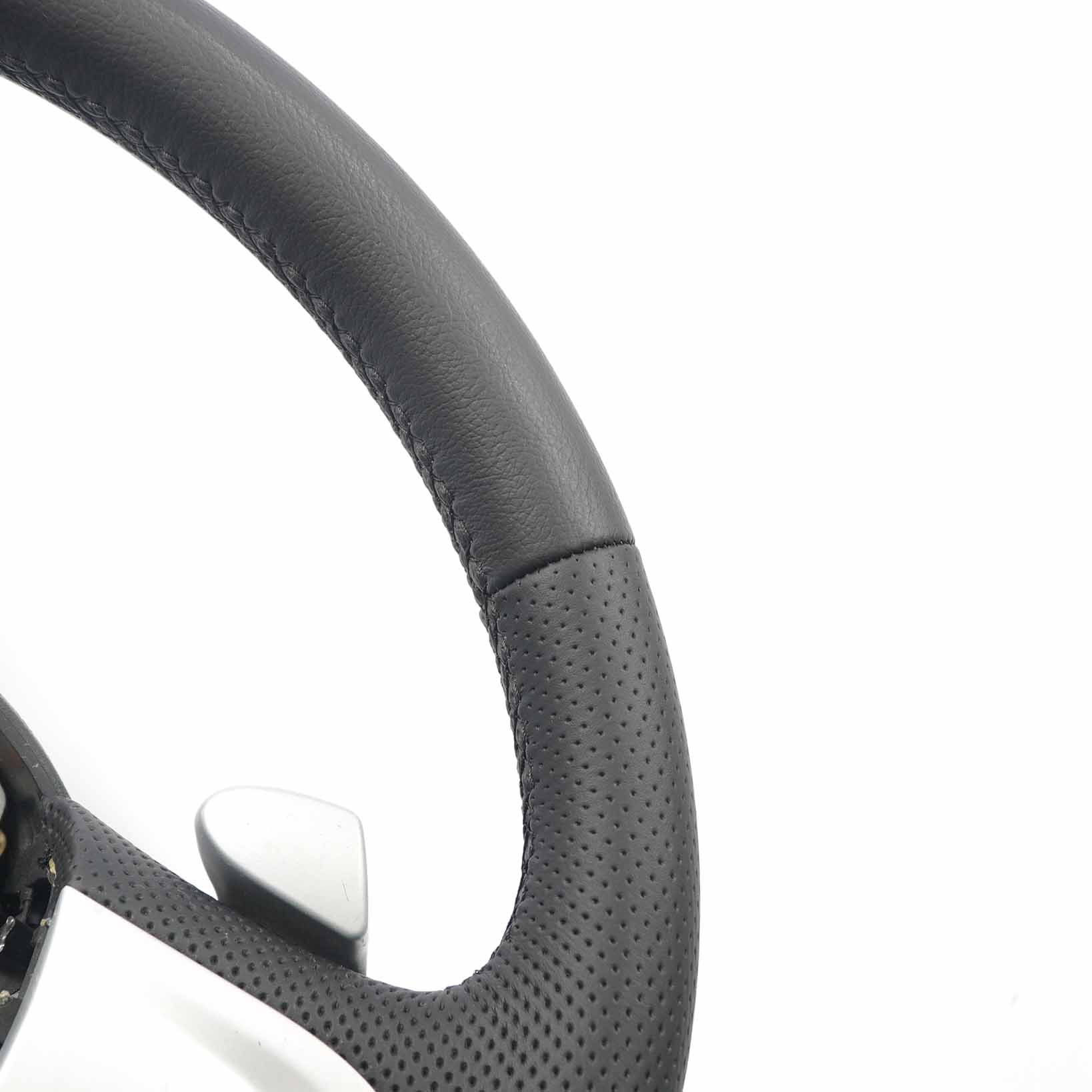 Mini Cooper R55 R56 R57 NEW Black Leather Sport Look Steering Wheel Paddle