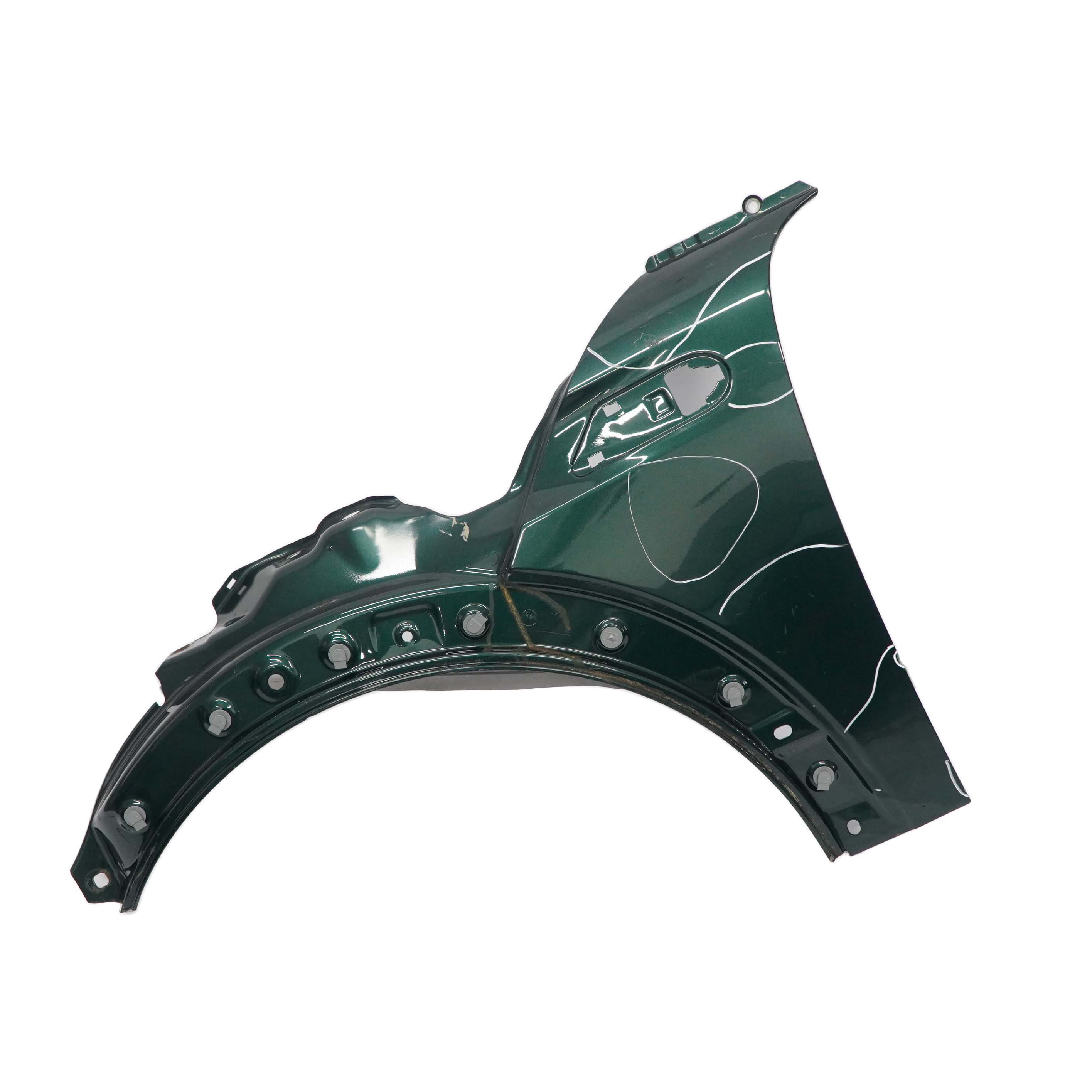 Mini R55 R56 R57 Seitenwand Vorne Links British Racing Green Gruen - A67