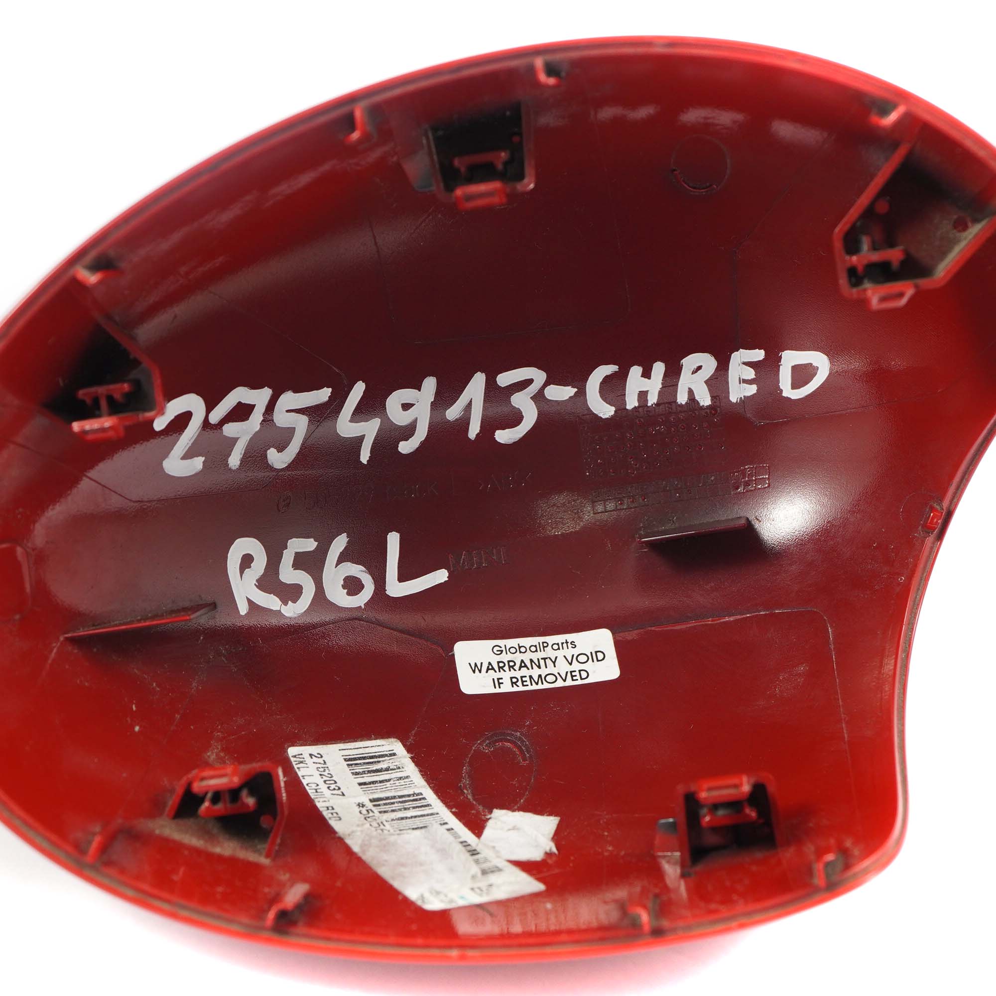 Mirror Wing Mini Cooper R55 R56 R60 Cover Cap Left N/S Chili Red 851