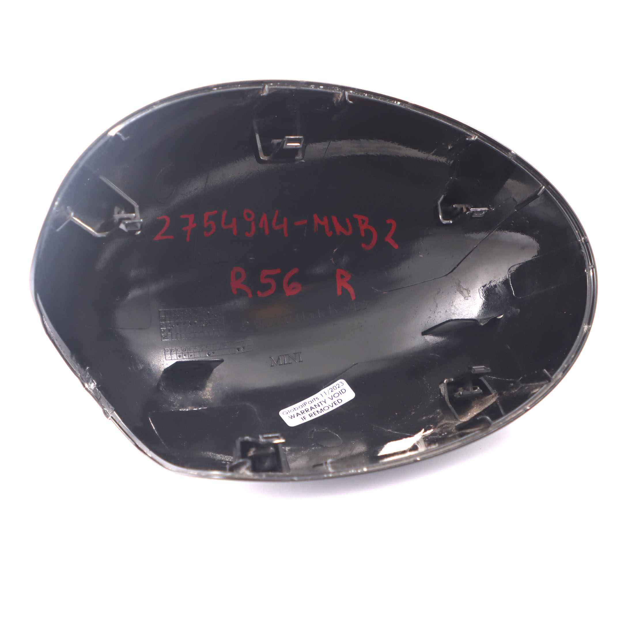 Wing Mirror Cover Mini R55 R56 R57 Casing Cap Right O/S Midnight Black A94