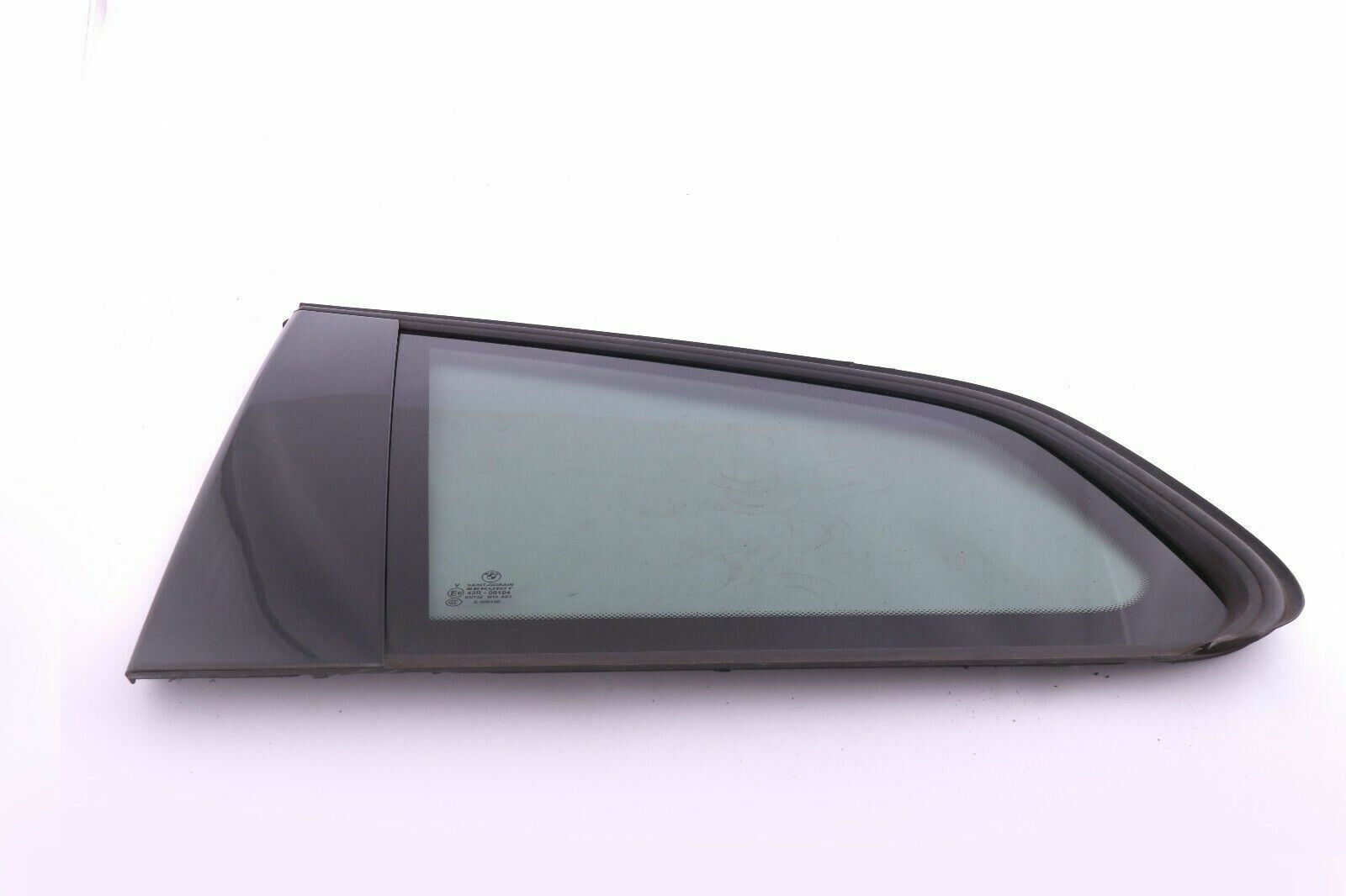 BMW X3 Series E83 LCI Trim Side Glass Window Rear Left N/S Glanzschwarz AS3