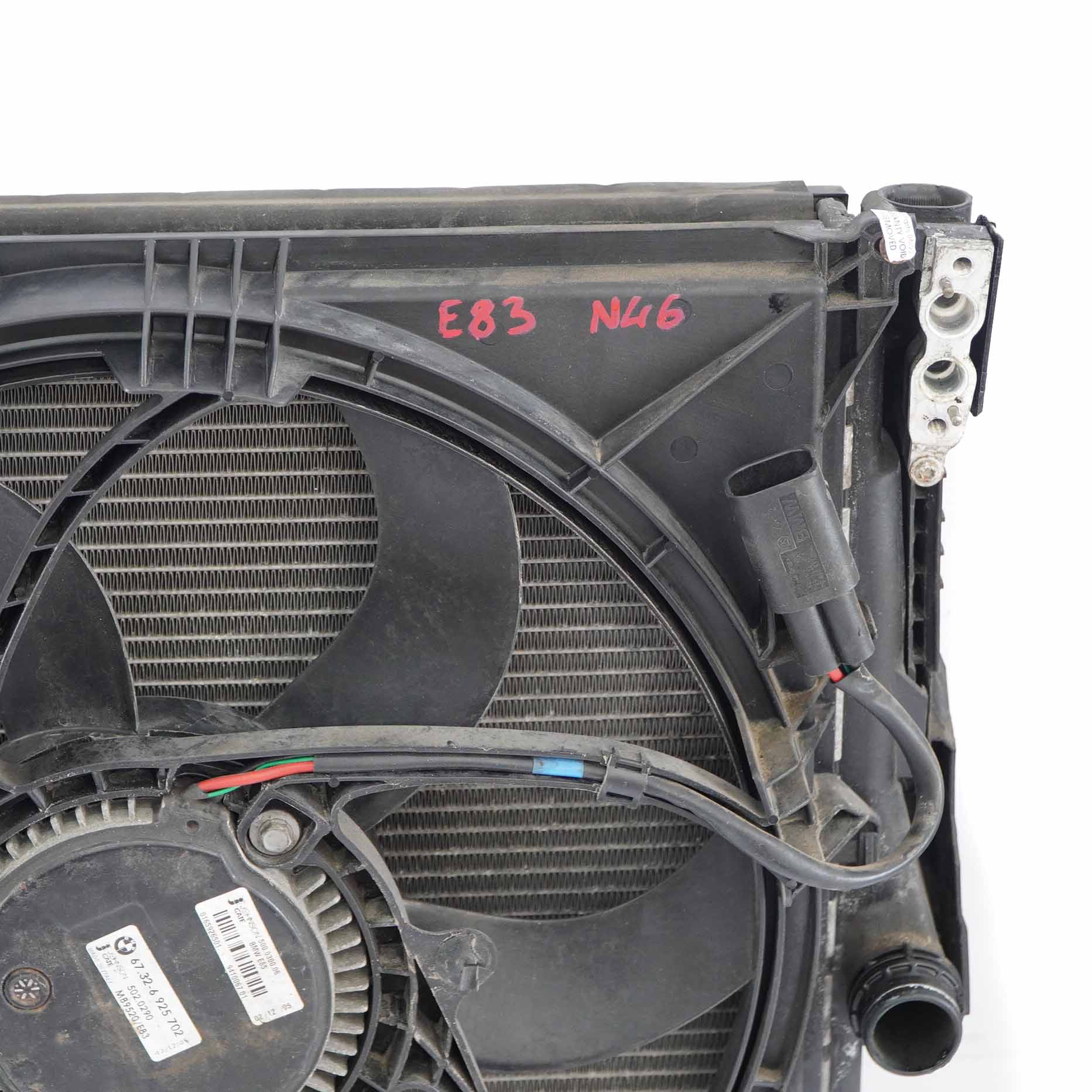 BMW X3 E83 Motor Kühler Lüfterzarge mit Lüfter 400W 3414008