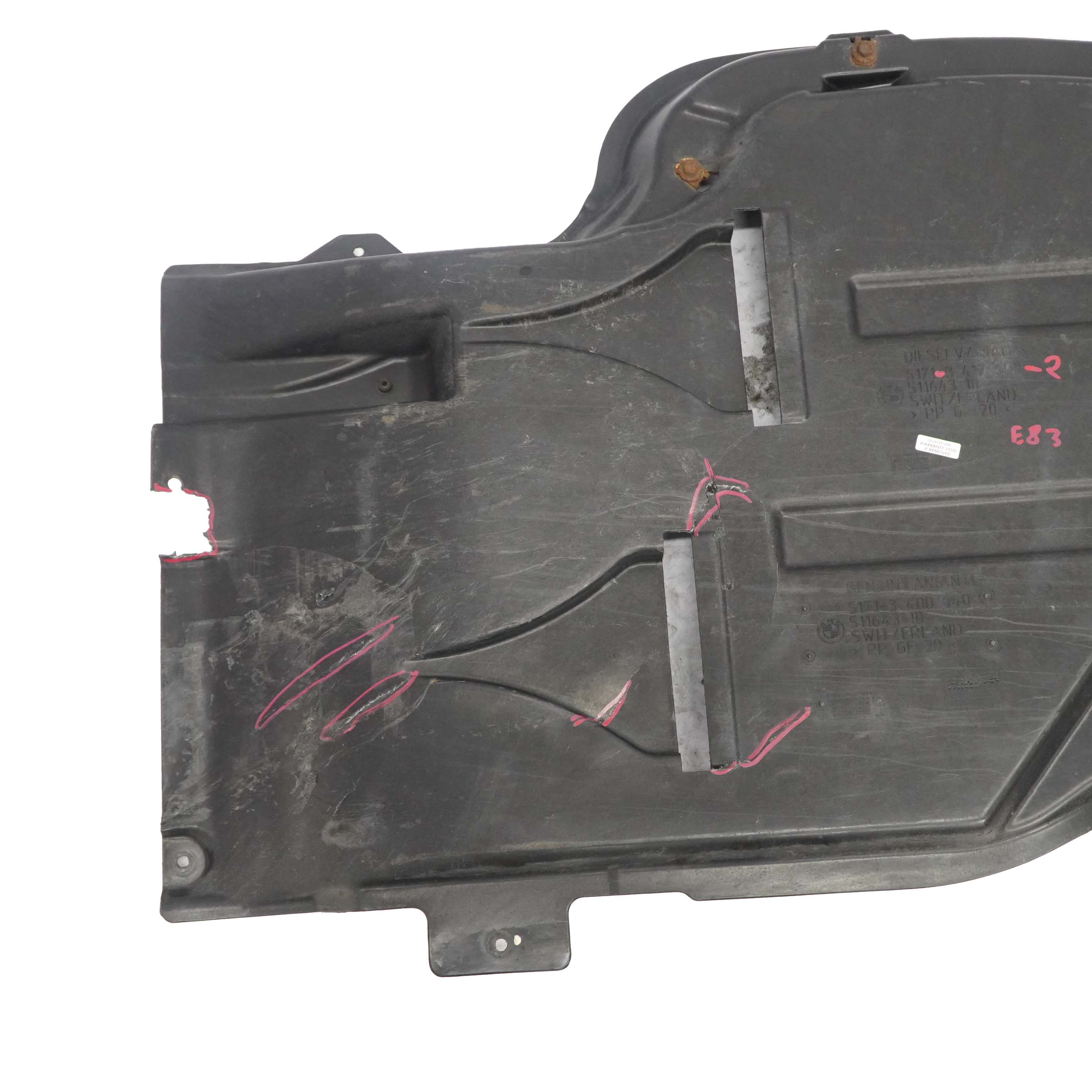 BMW X3 E83 Kraftstofftankschutz Tank Abdeckung Rechts Diesel 3417403