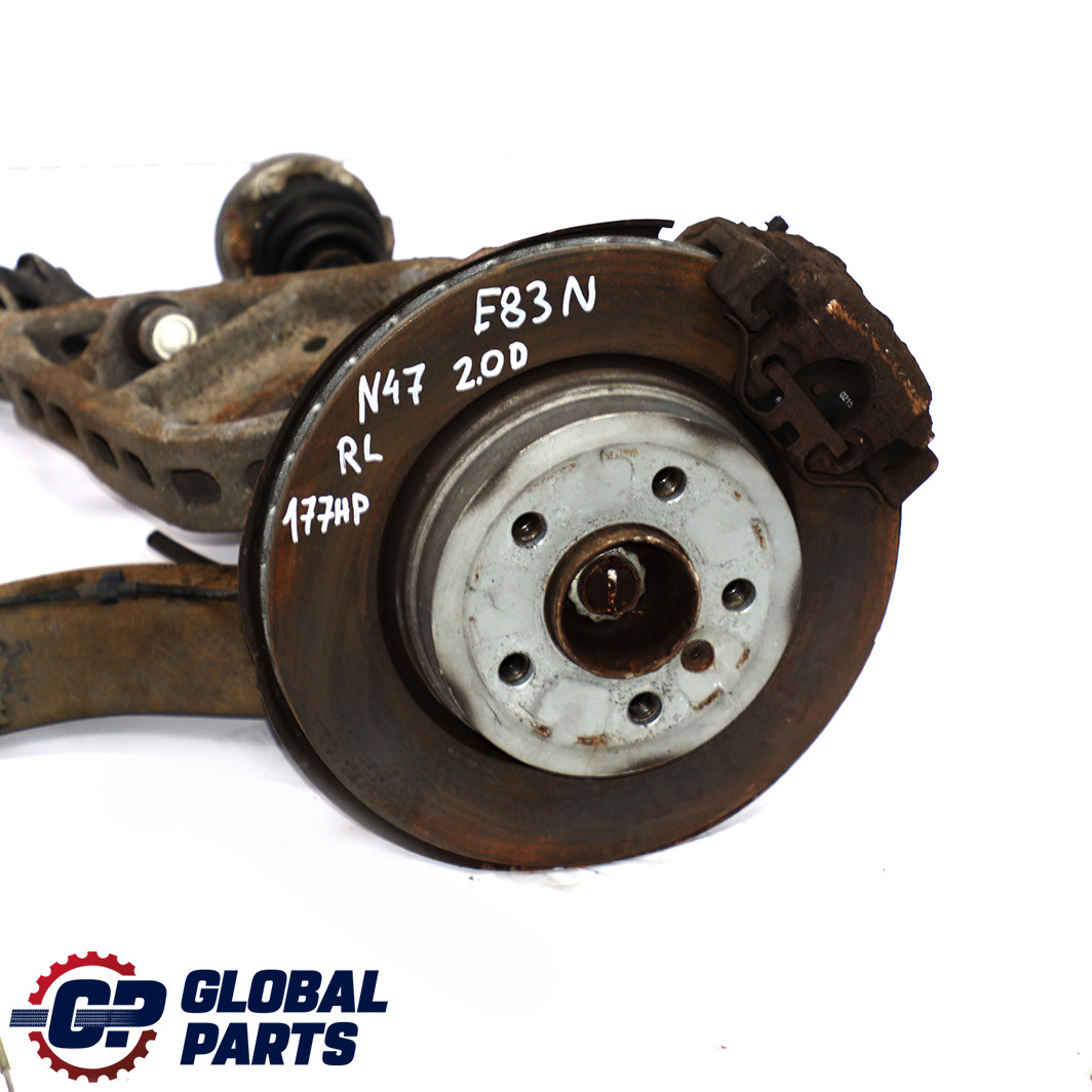 BMW X3 Reihe E83 2.0d N47 Längslenker Bremsscheibe Abtriebswelle Links