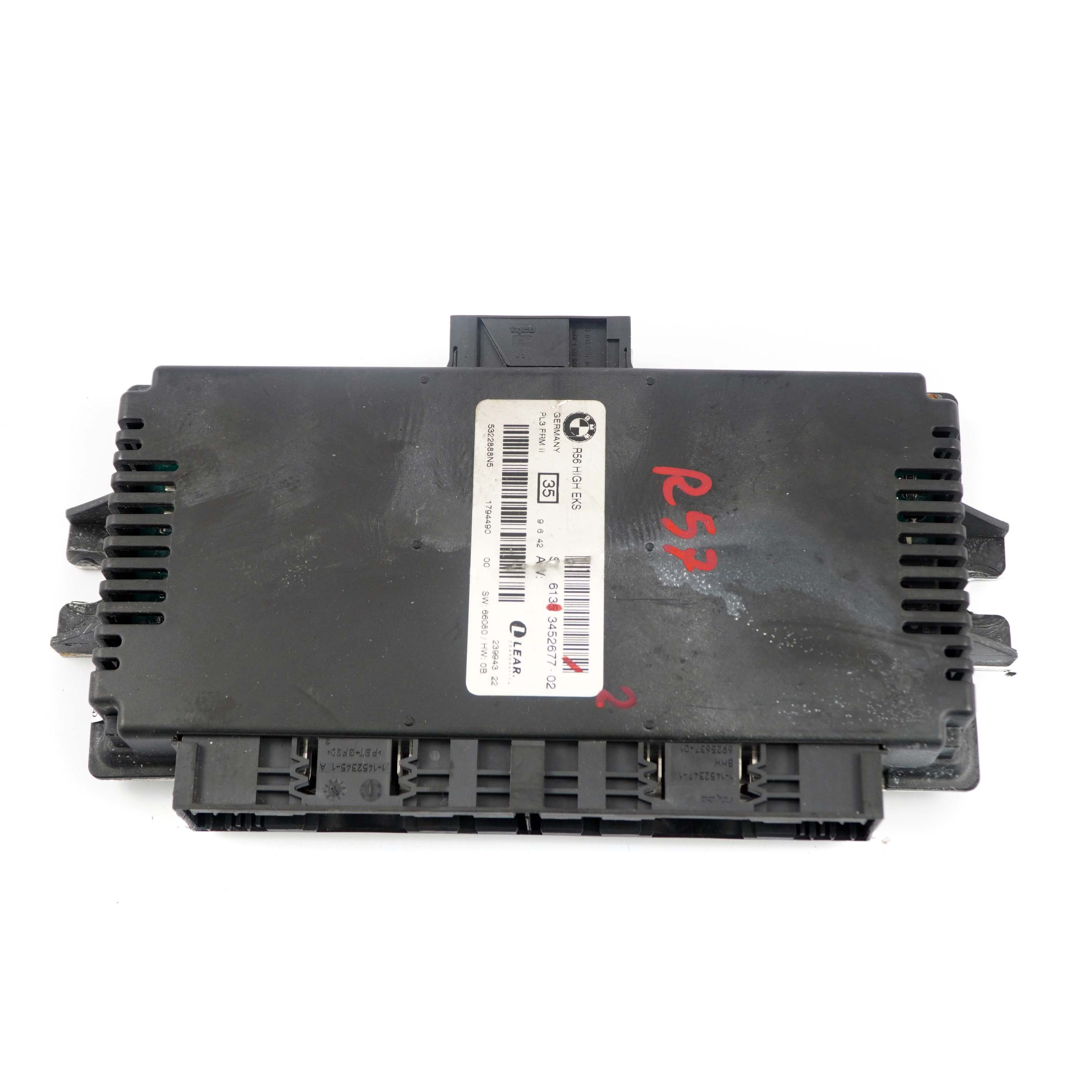 *Mini Cooper Cabrio R57 Fußraumlichtmodul Hoch EKS ECU PL3 FRM II Lear 3452677