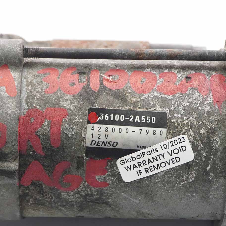 Kia Sportage 3 1.7 Diesel Motor Anlasser Denso 36100-2A550