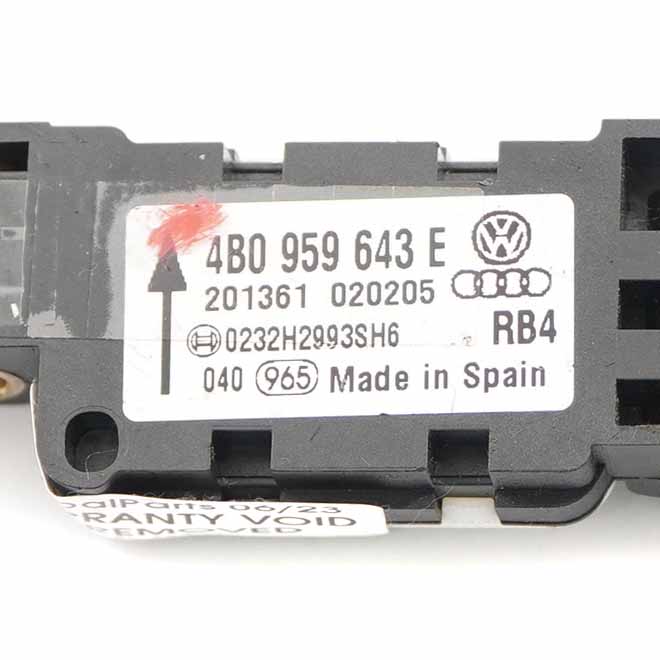 Audi A3 8P Aufprall Airbag Sensor einheit Modul Airbag 4B0959643E