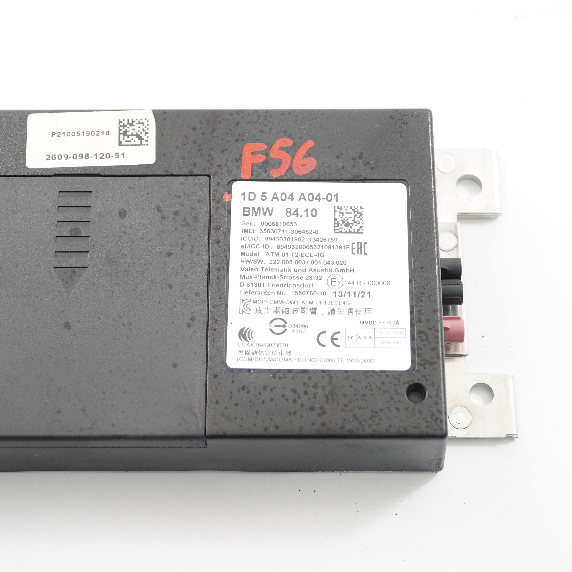 Telematik modul Mini F54 F55 F56 F60 Bluetooth Steuergerät ECU 5A04A04