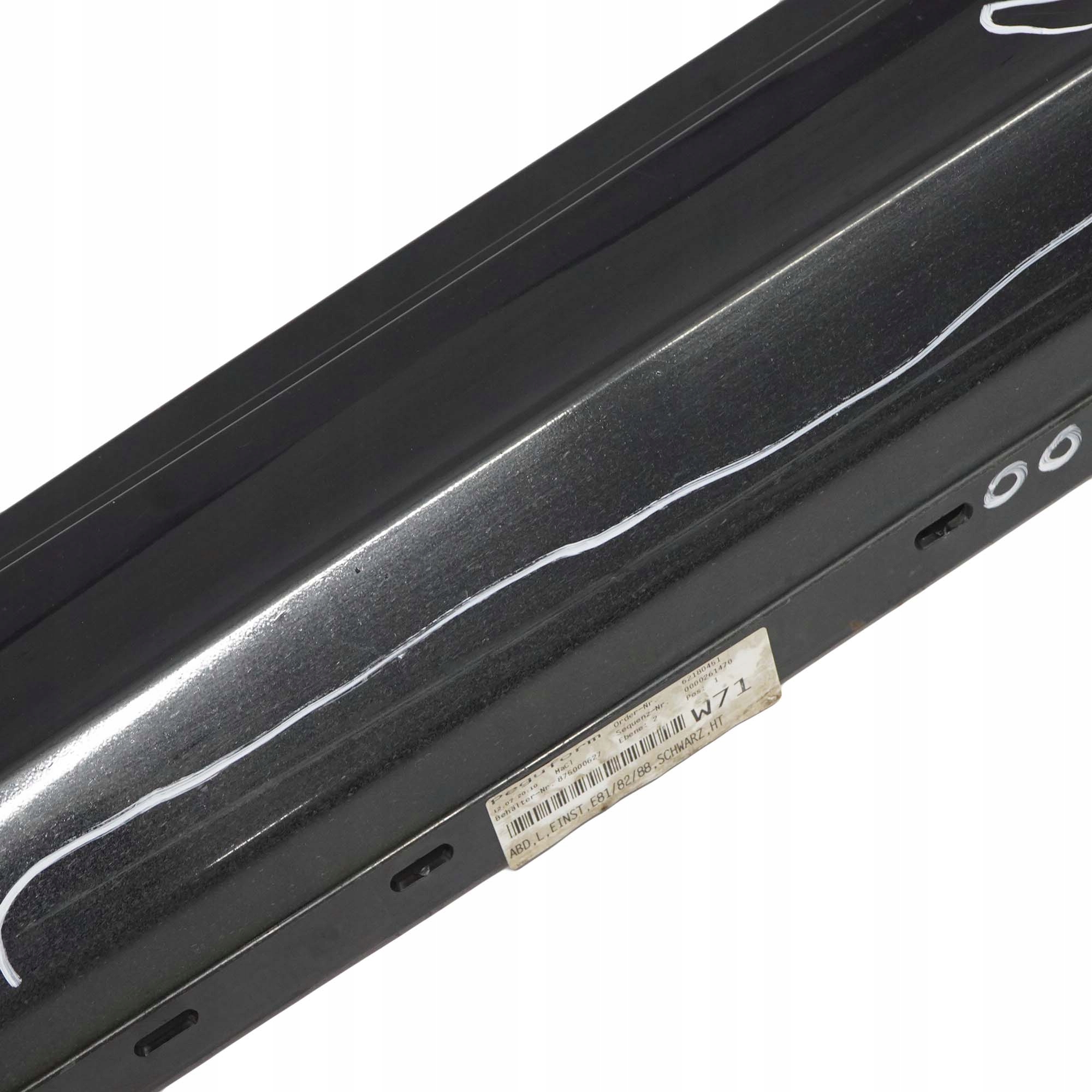 BMW 1 E81 E82 E88 2 Sill Strip Side Skirt Left N/S Schwarz 2 Black - 668