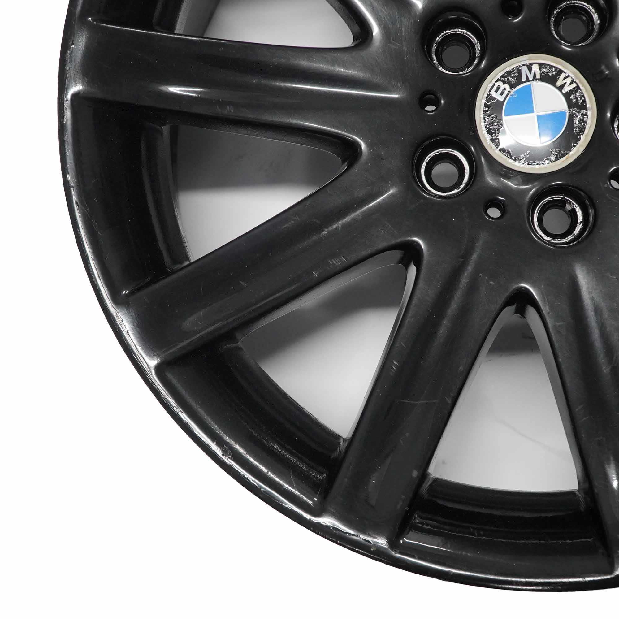 BMW E65 Vorne Felge Alufelge 19" Schwarz Rad Sternspeiche 95 ET:24 9J 6753241