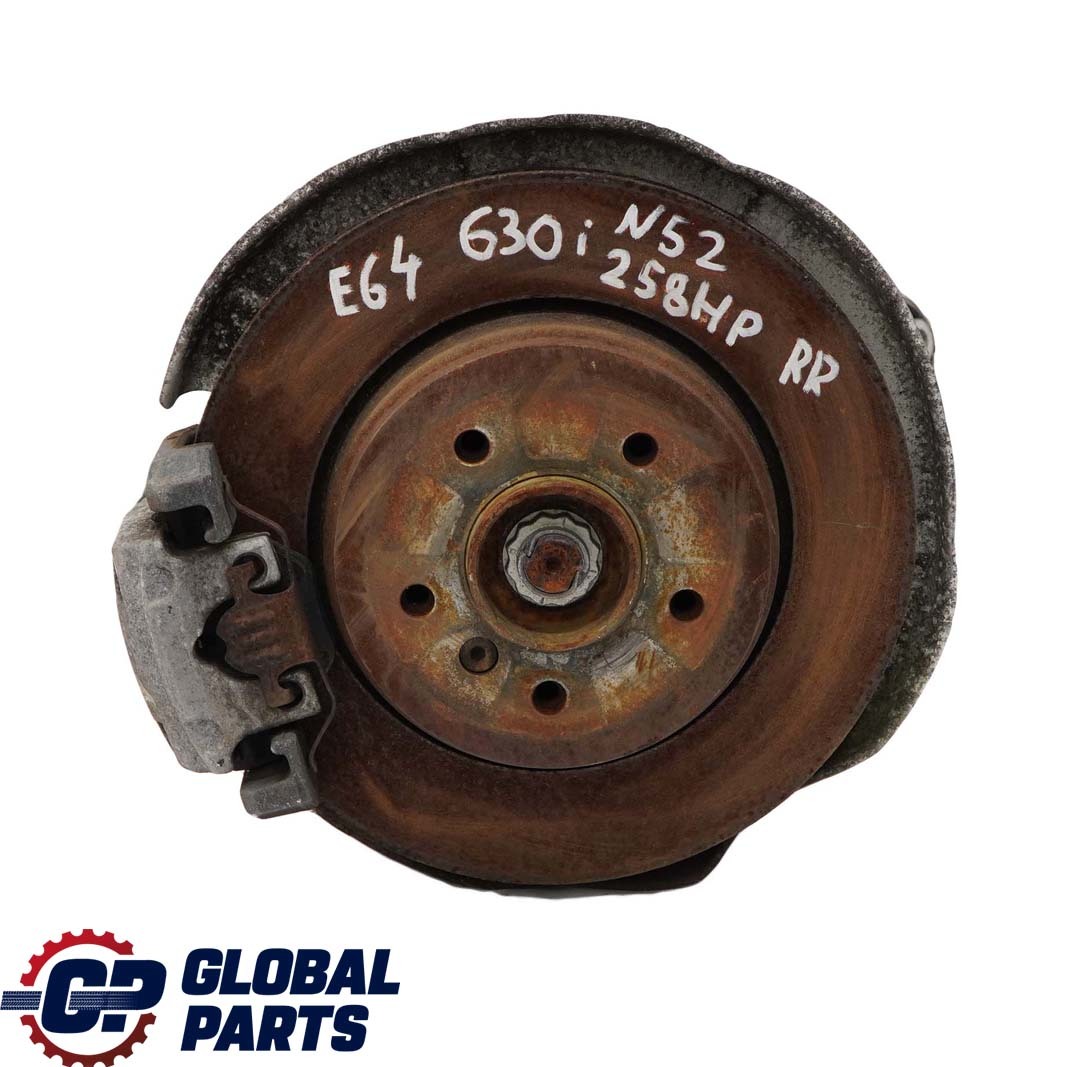 BMW 6 E63 E64 630i N52 Rear Right O/S Suspension Hub Leg Brake Caliper Disc