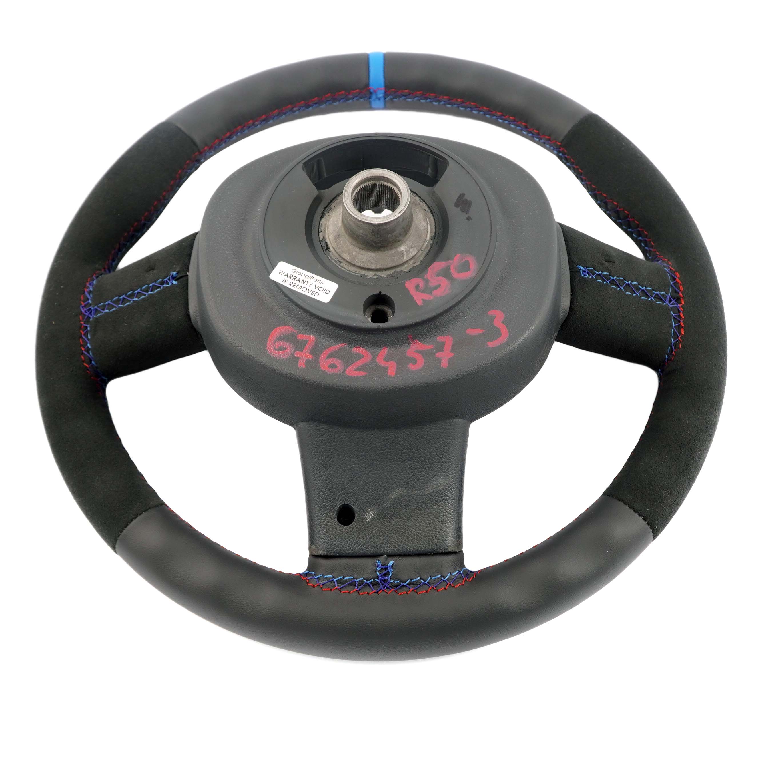 Mini Cooper R50 R52 NEW Black Leather / Alcantara Sport Steering Wheel 6762457