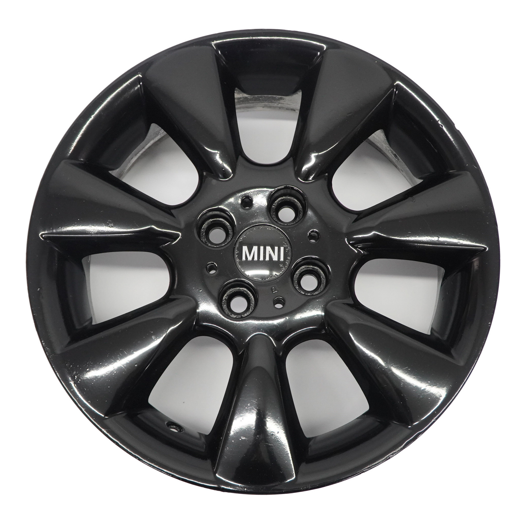 Mini Cooper R50 Schwarz Alufelge Felge 16" 6,5J ET:48 Rad 7 Fin Spoke 92 6763297