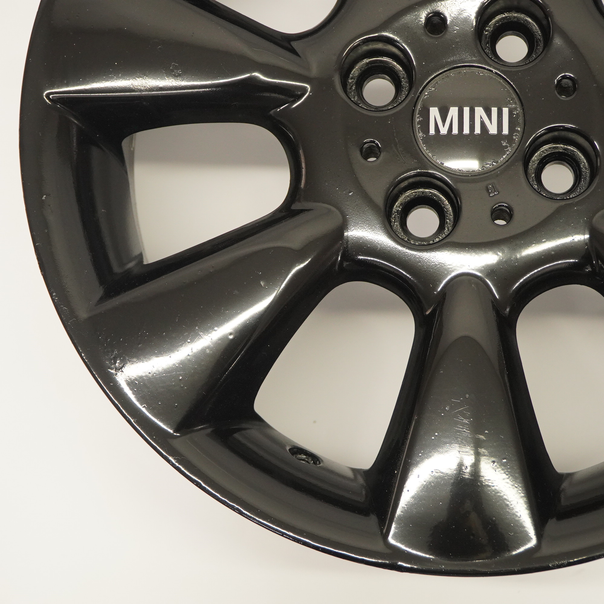 Mini Cooper R50 Schwarz Alufelge Felge 16" 6,5J ET:48 Rad 7 Fin Spoke 92 6763297