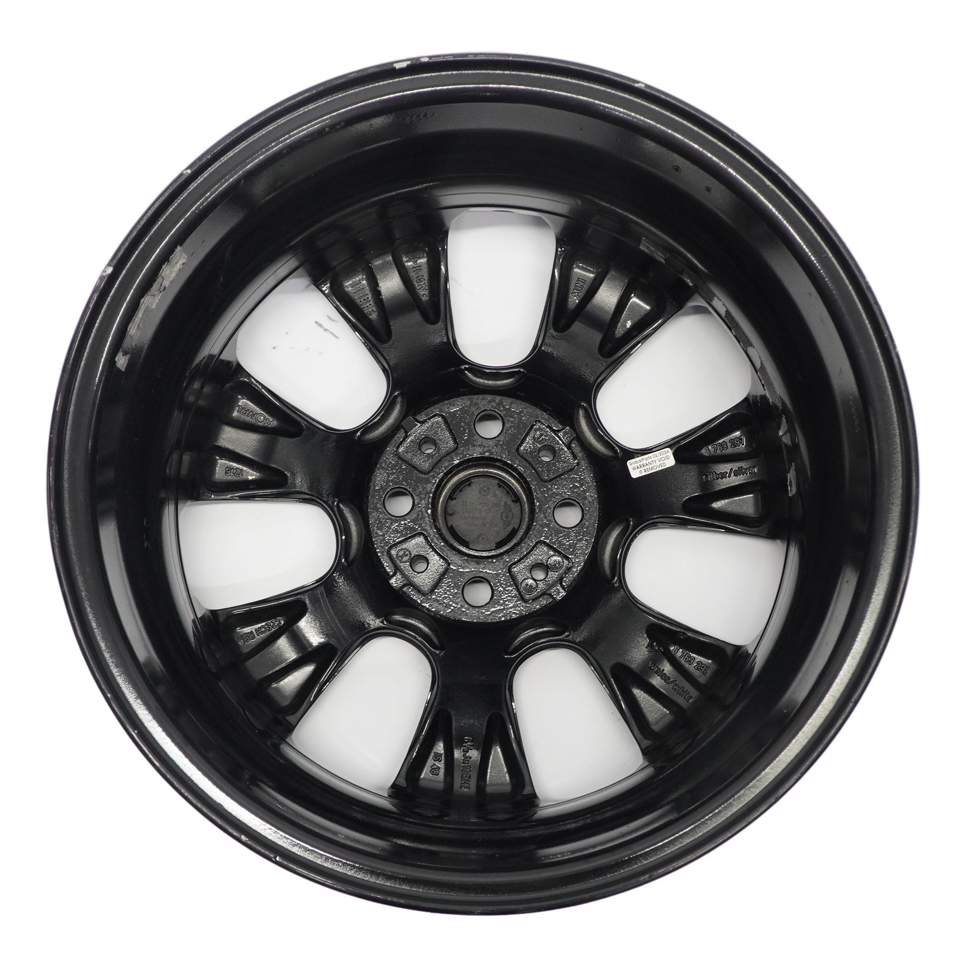 Mini Cooper R50 Schwarz Alufelge Felge 16" 6,5J ET:48 Rad 7 Fin Spoke 92 6763297