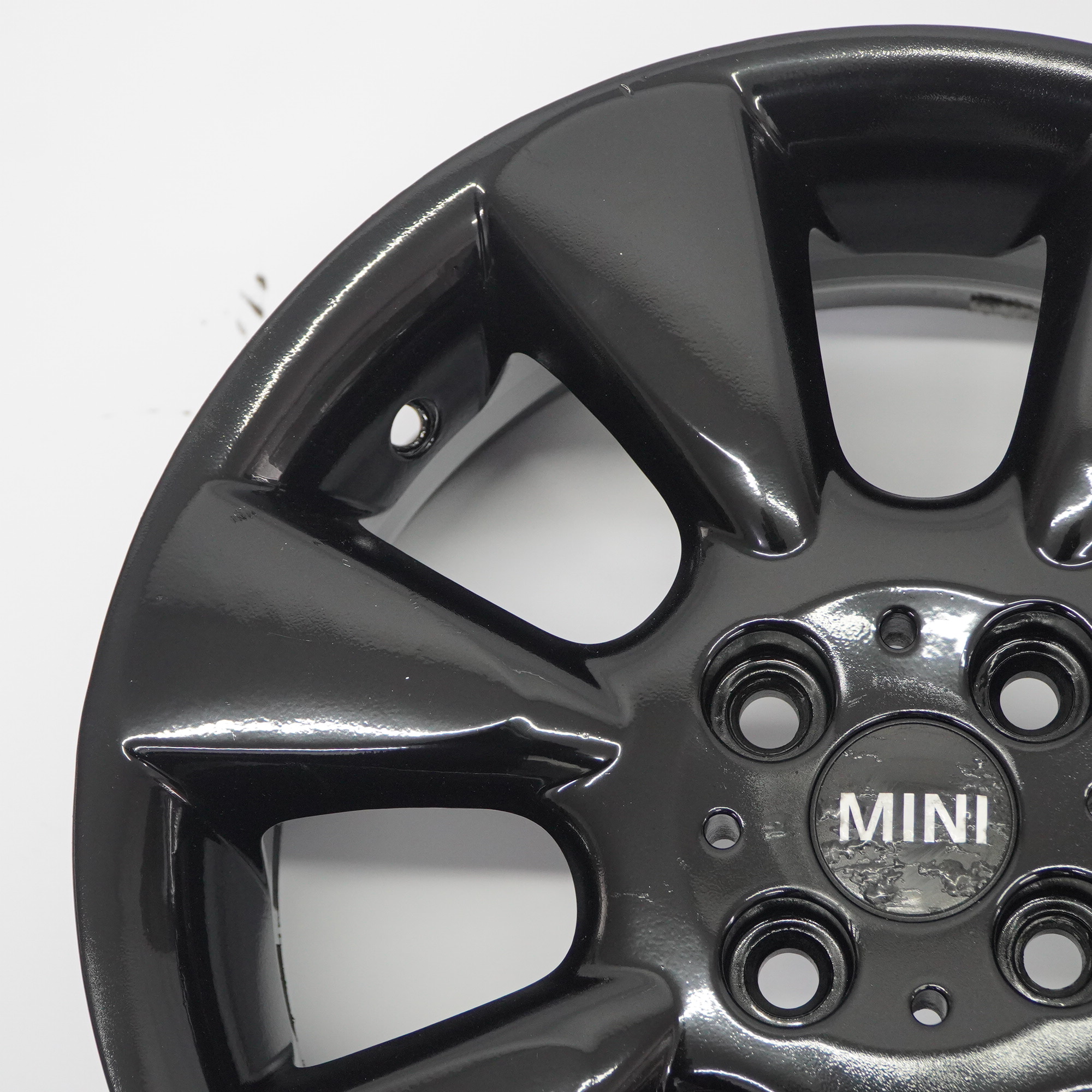 Mini Cooper R50 Schwarz Alufelge Felge 16" 6,5J ET:48 Rad 7 Fin Spoke 92 6763297