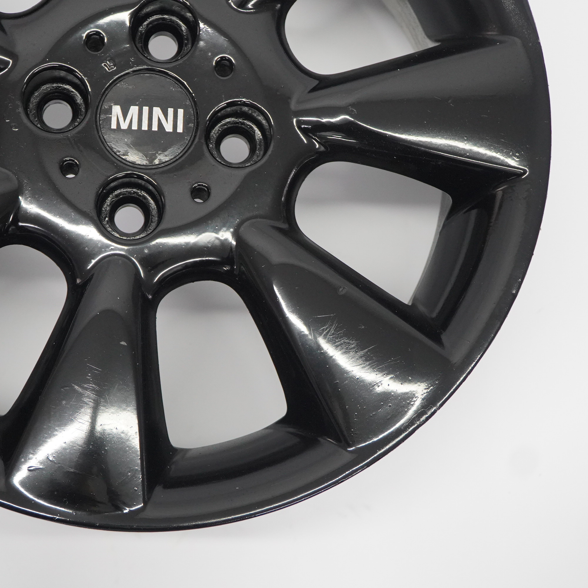 Mini Cooper R50 Schwarz Alufelge Felge 16" 6,5J ET:48 Rad 7 Fin Spoke 92 6763297