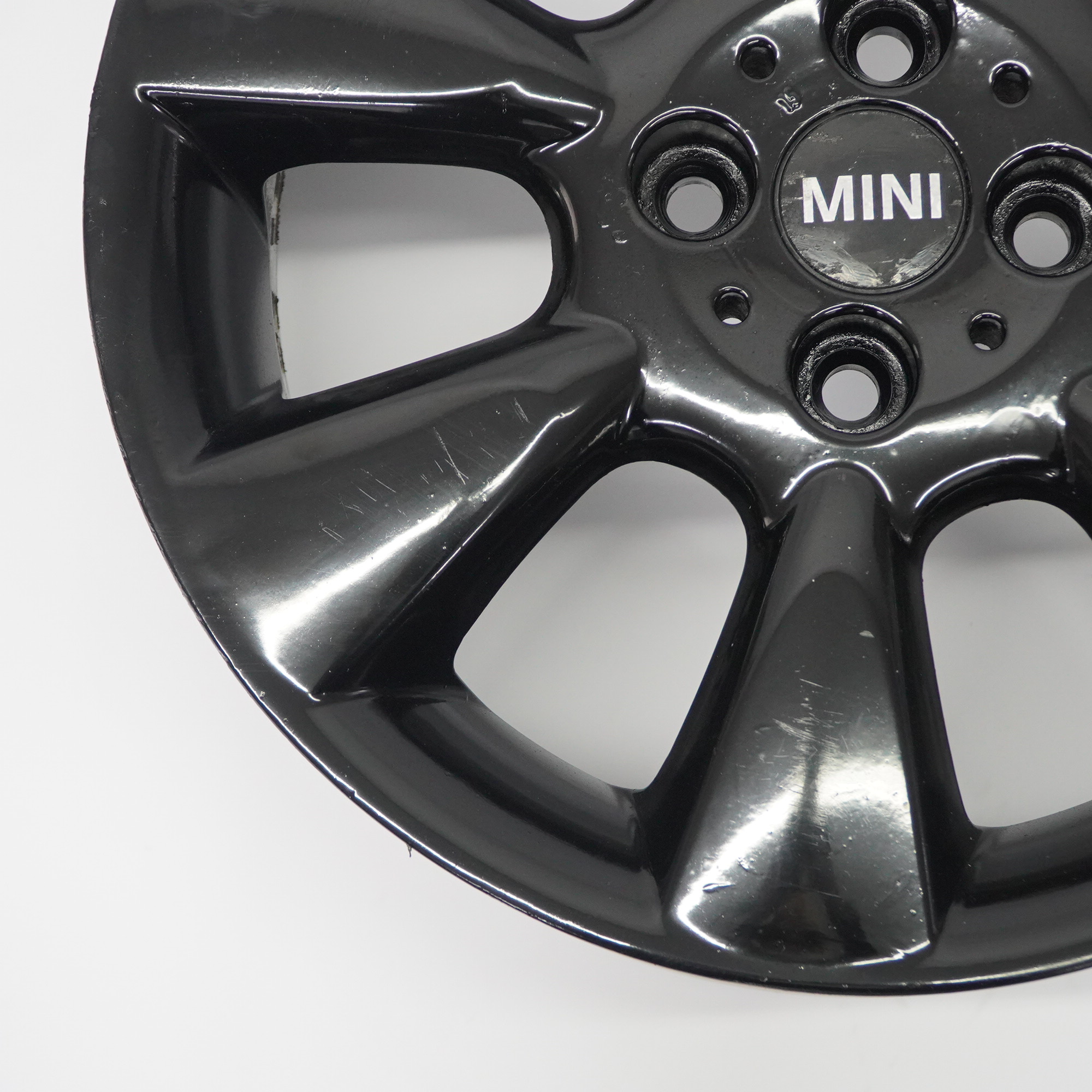 Mini Cooper R50 Schwarz Alufelge Felge 16" 6,5J ET:48 Rad 7 Fin Spoke 92 6763297