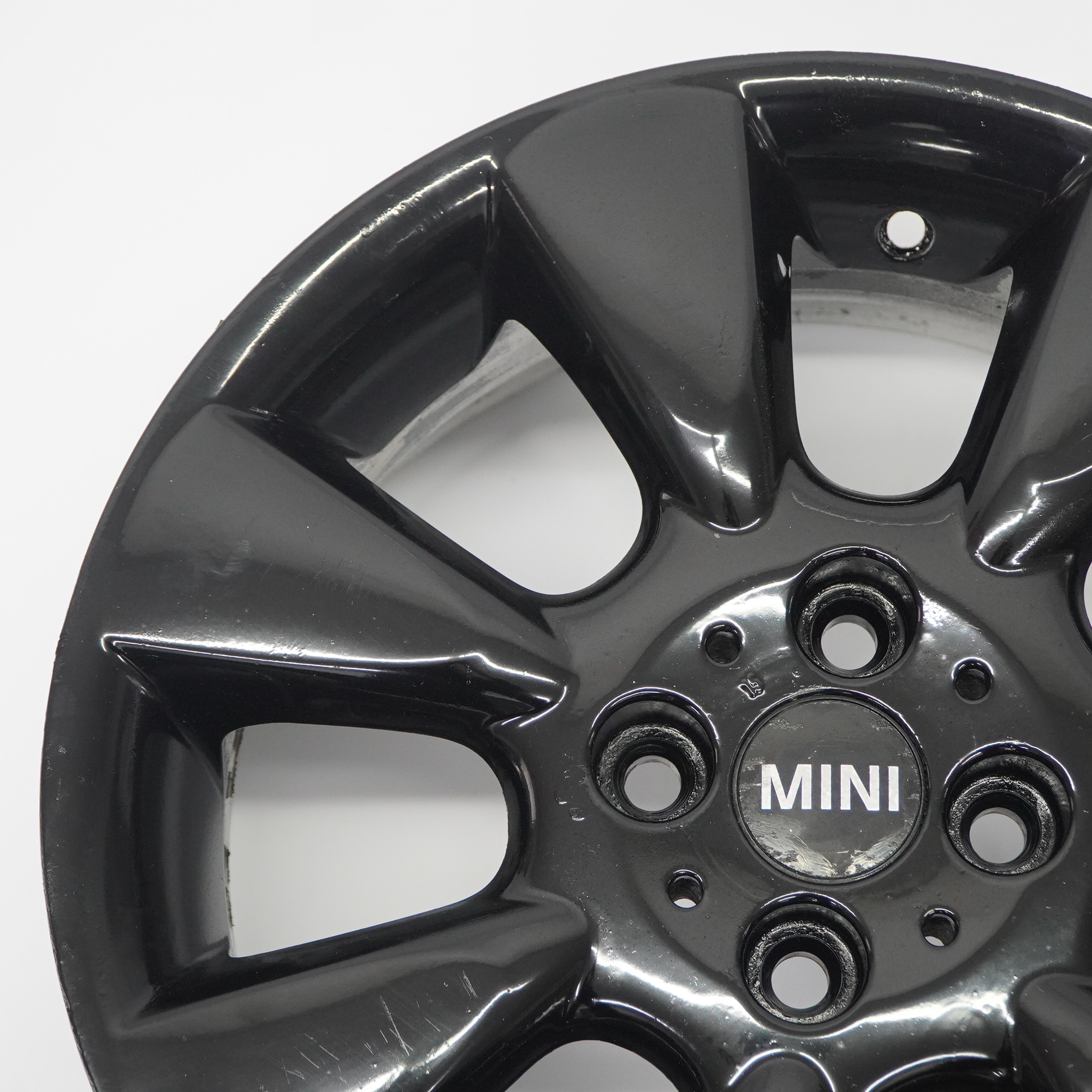 Mini Cooper R50 Schwarz Alufelge Felge 16" 6,5J ET:48 Rad 7 Fin Spoke 92 6763297