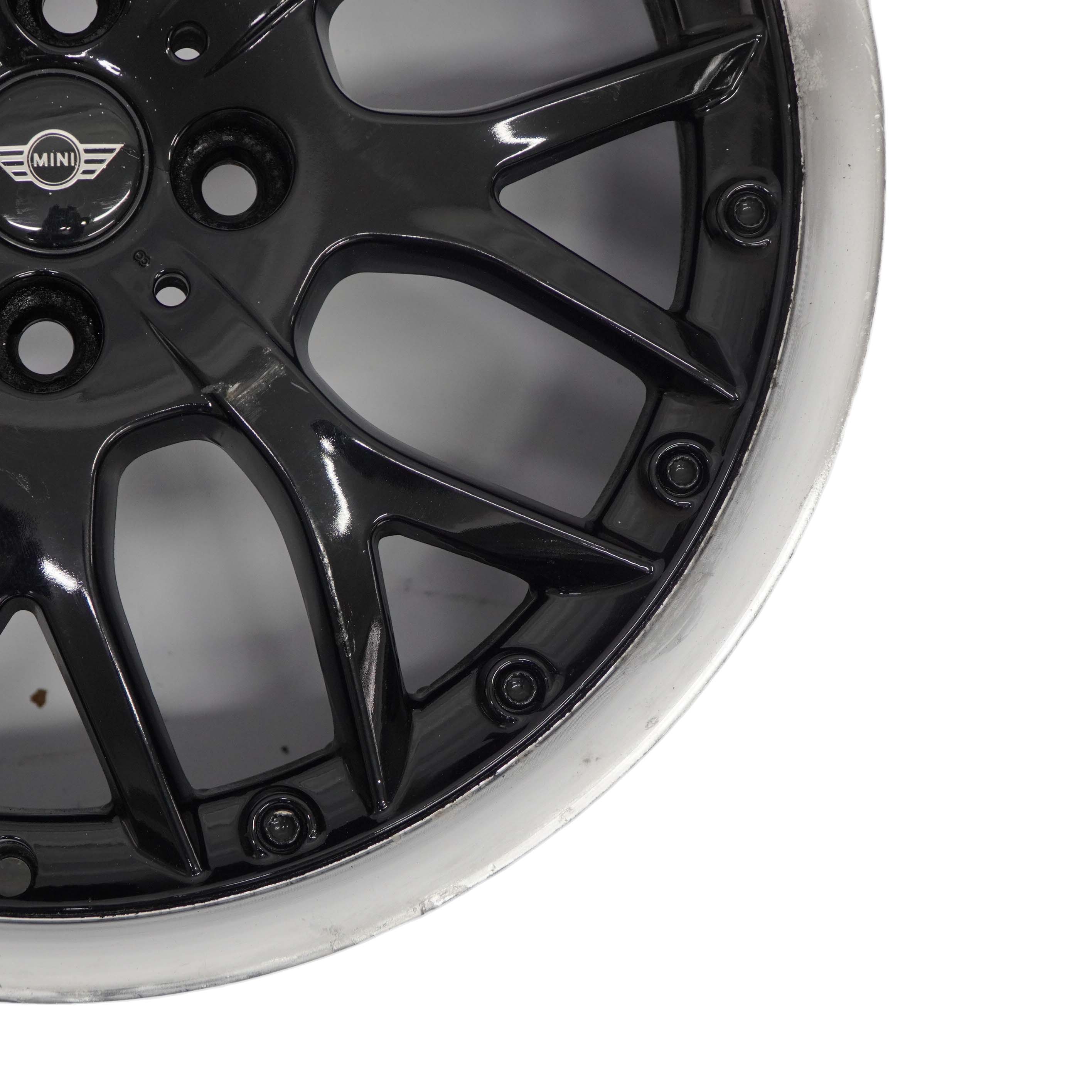 Mini Cooper One R50 R53 Schwarz Alu Felge 17" 7J ET:48 Cross Spoke 6768580