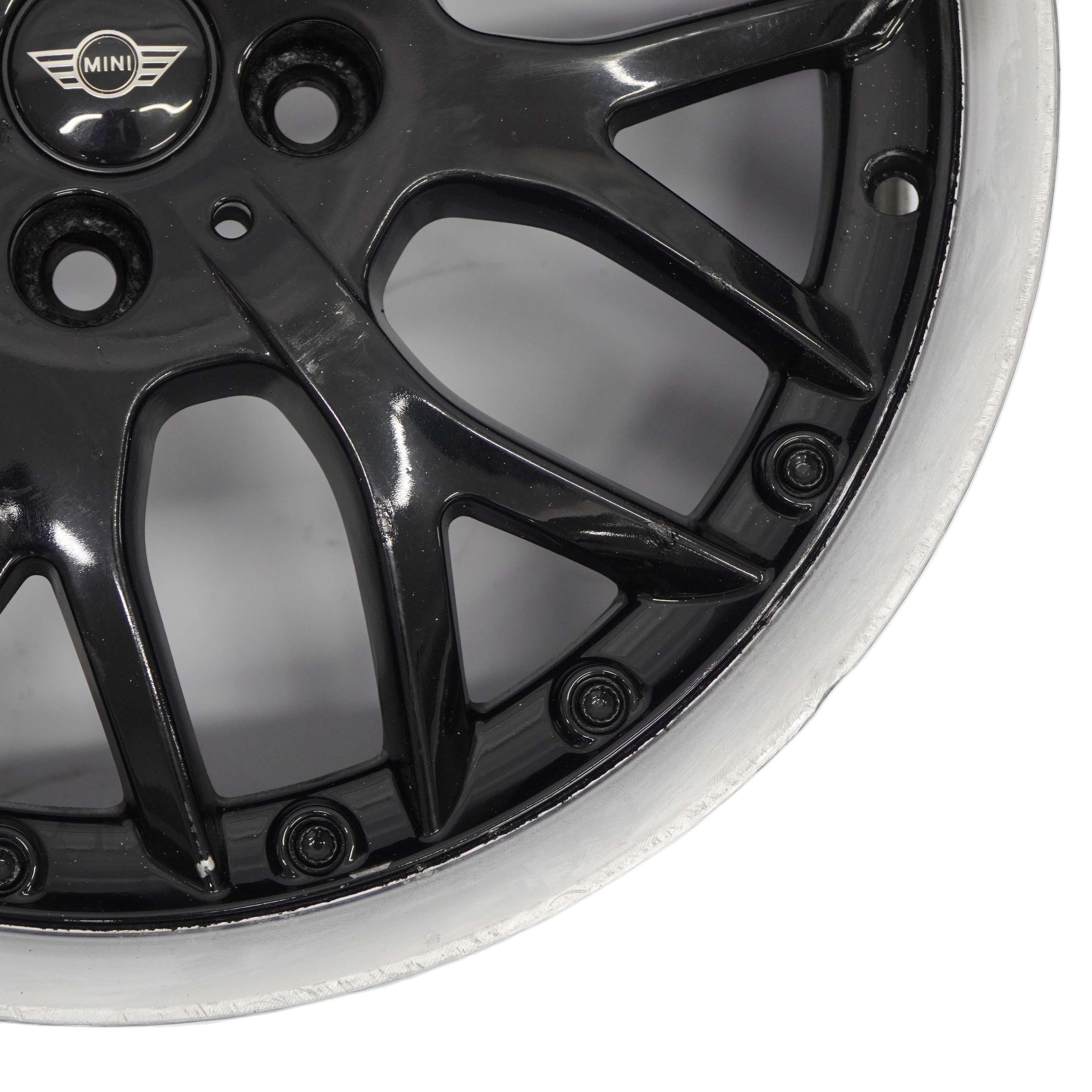 Mini Cooper One R50 R53 Schwarz Alu Felge 17" 7J ET:48 Cross Spoke 6768580