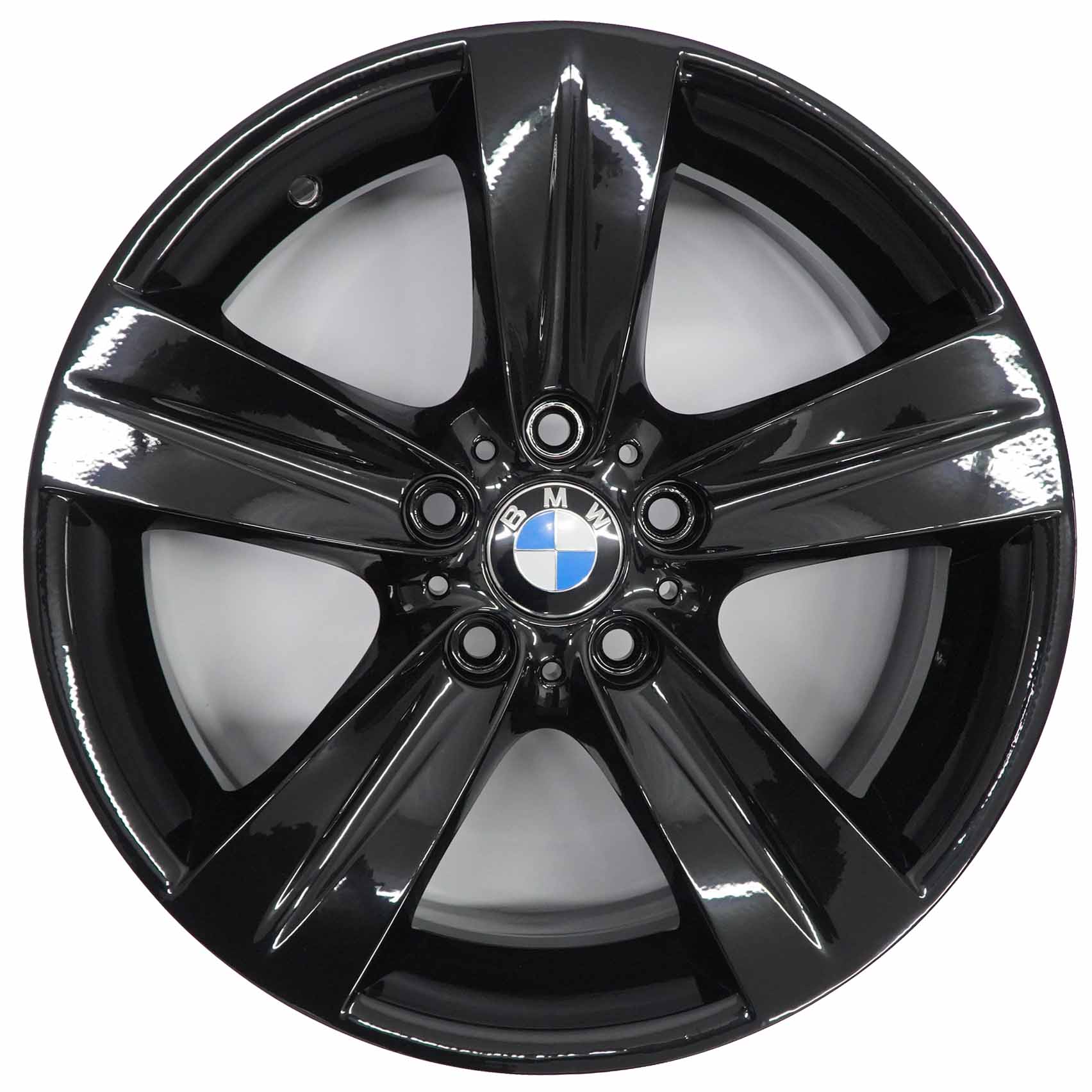 BMW E90 E91 Komplettsatz 4x Leichtmetallfelge Schwarz 18" Sternspeiche 189