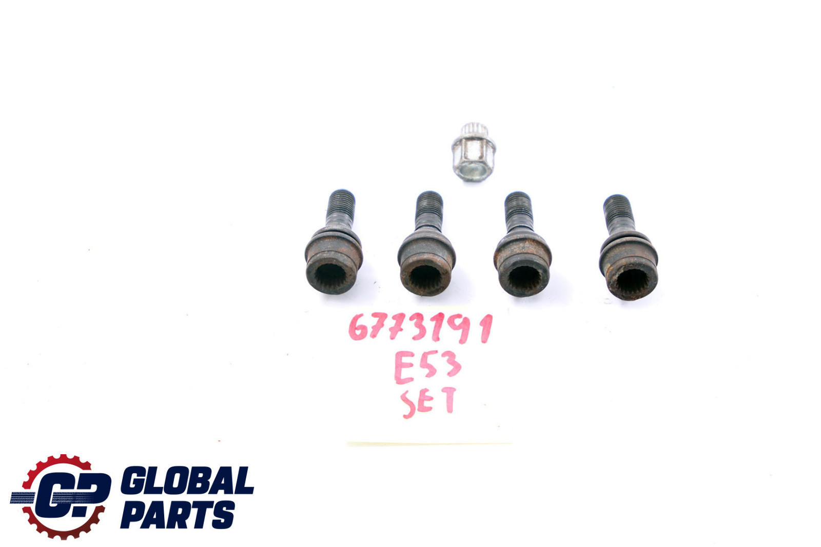 BMW X5 er E53 Satz von 4 Radschraubensicherungen mit Adapter Sicherheitsmutter