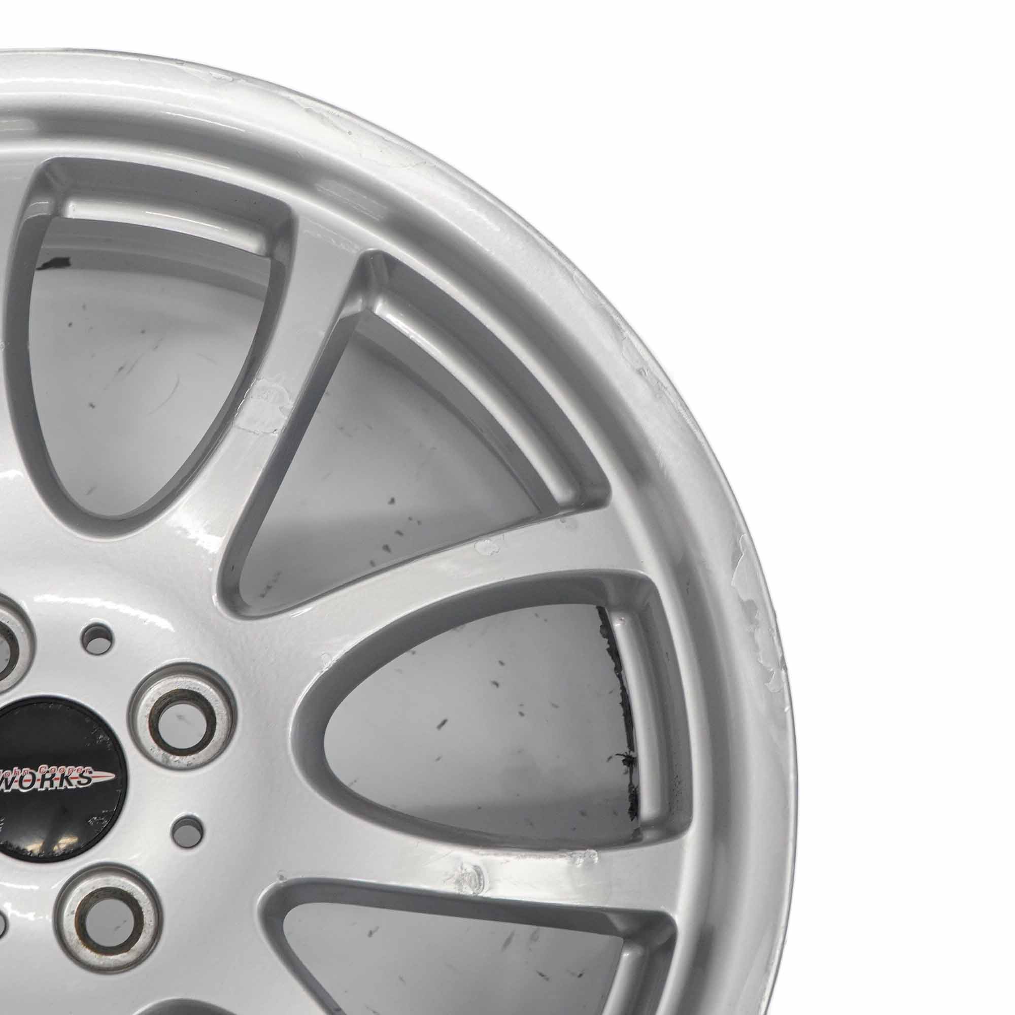 Mini Cooper One R50 R52 R53 Silber Alu Felge 17" 7J ET:48 5 Star Bullet 91