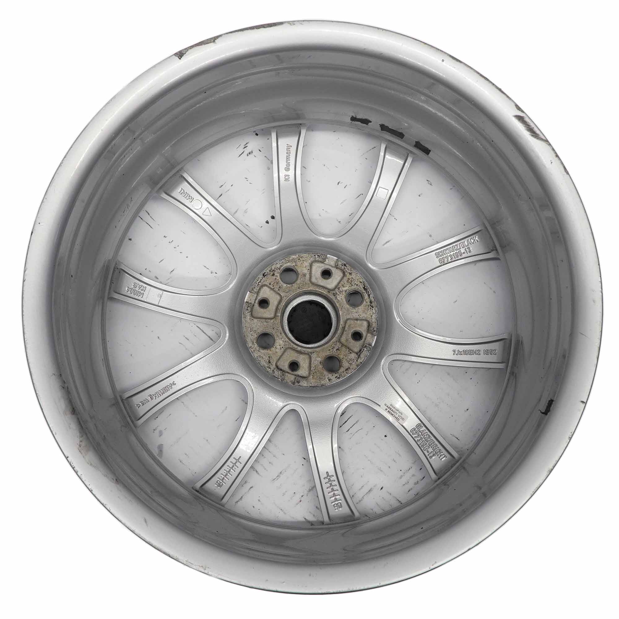 Mini Cooper One R50 R52 R53 Silber Alu Felge 17" 7J ET:48 5 Star Bullet 91