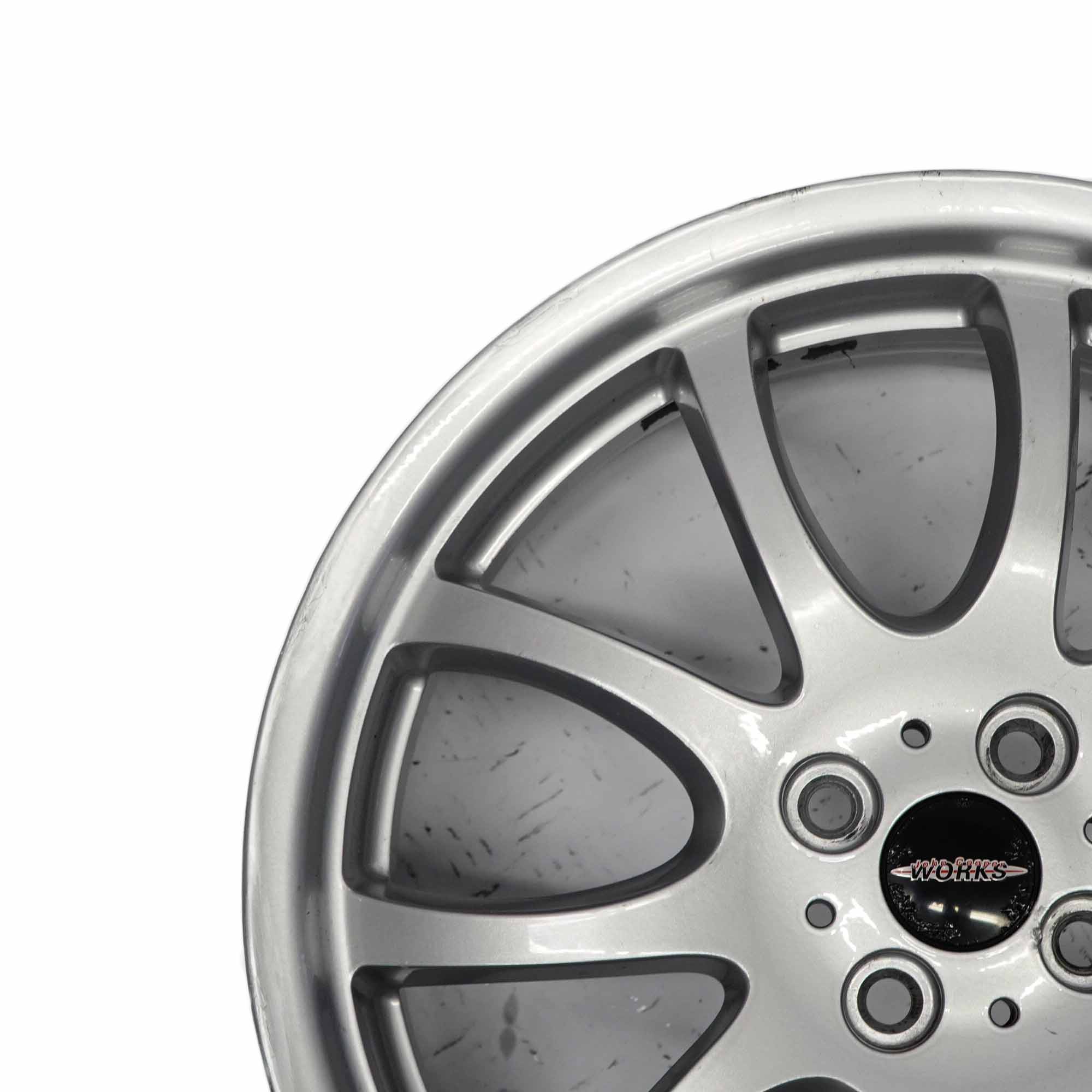 Mini Cooper One R50 R52 R53 Silber Alu Felge 17" 7J ET:48 5 Star Bullet 91