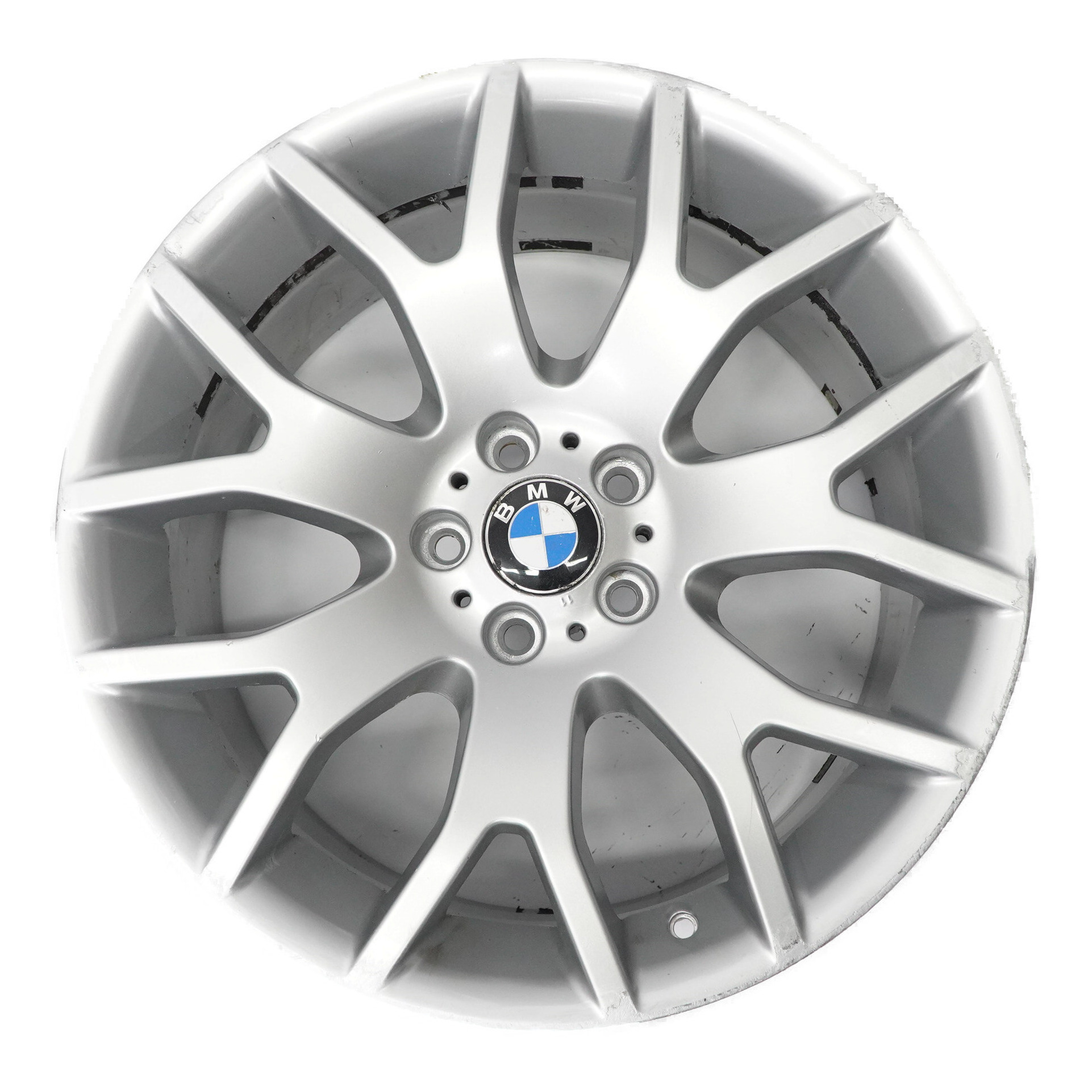 BMW X5 E70 Silver Front Wheel Alloy Rim 20" Cross Spoke 177 10J ET:40 6774398