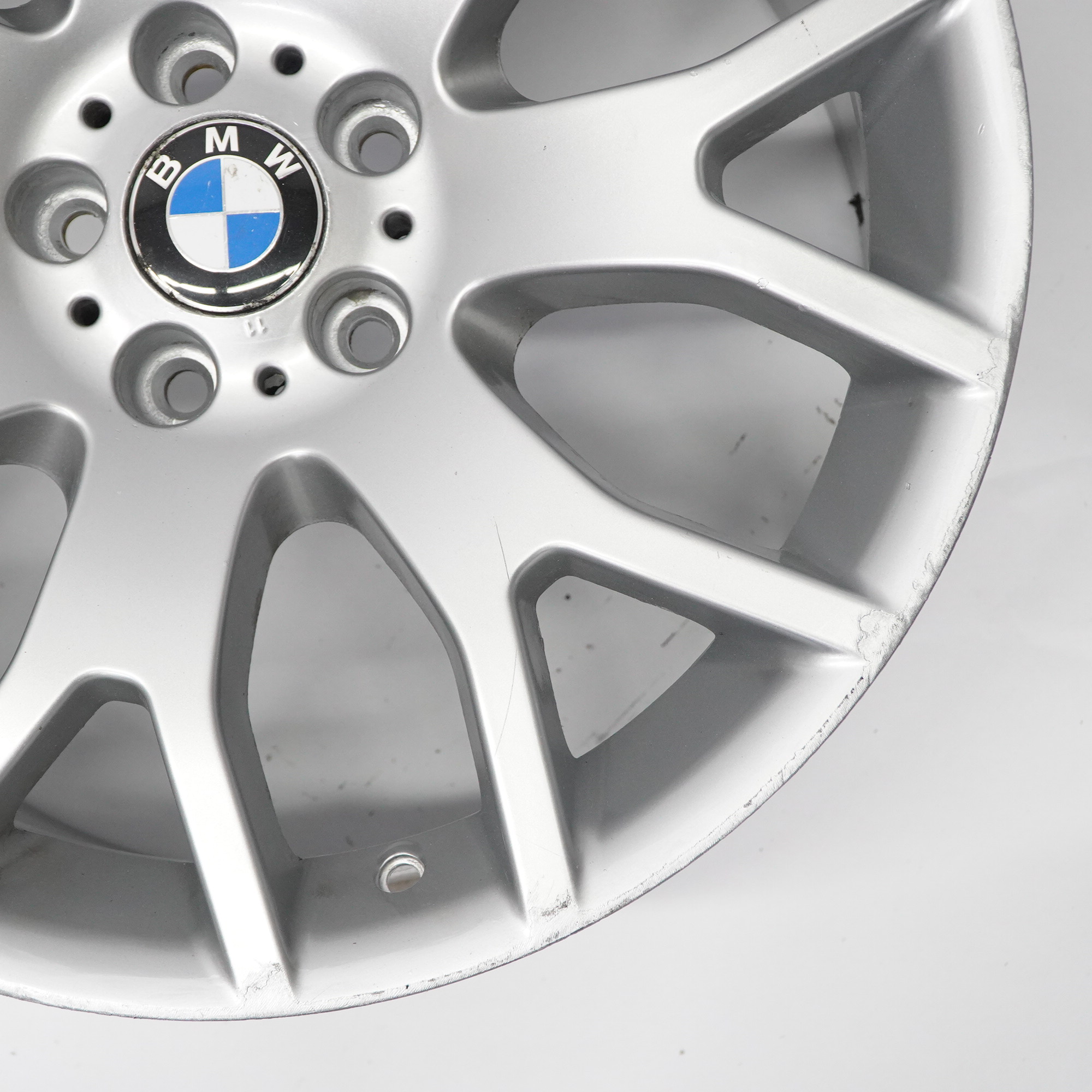 BMW X5 E70 Silver Front Wheel Alloy Rim 20" Cross Spoke 177 10J ET:40 6774398